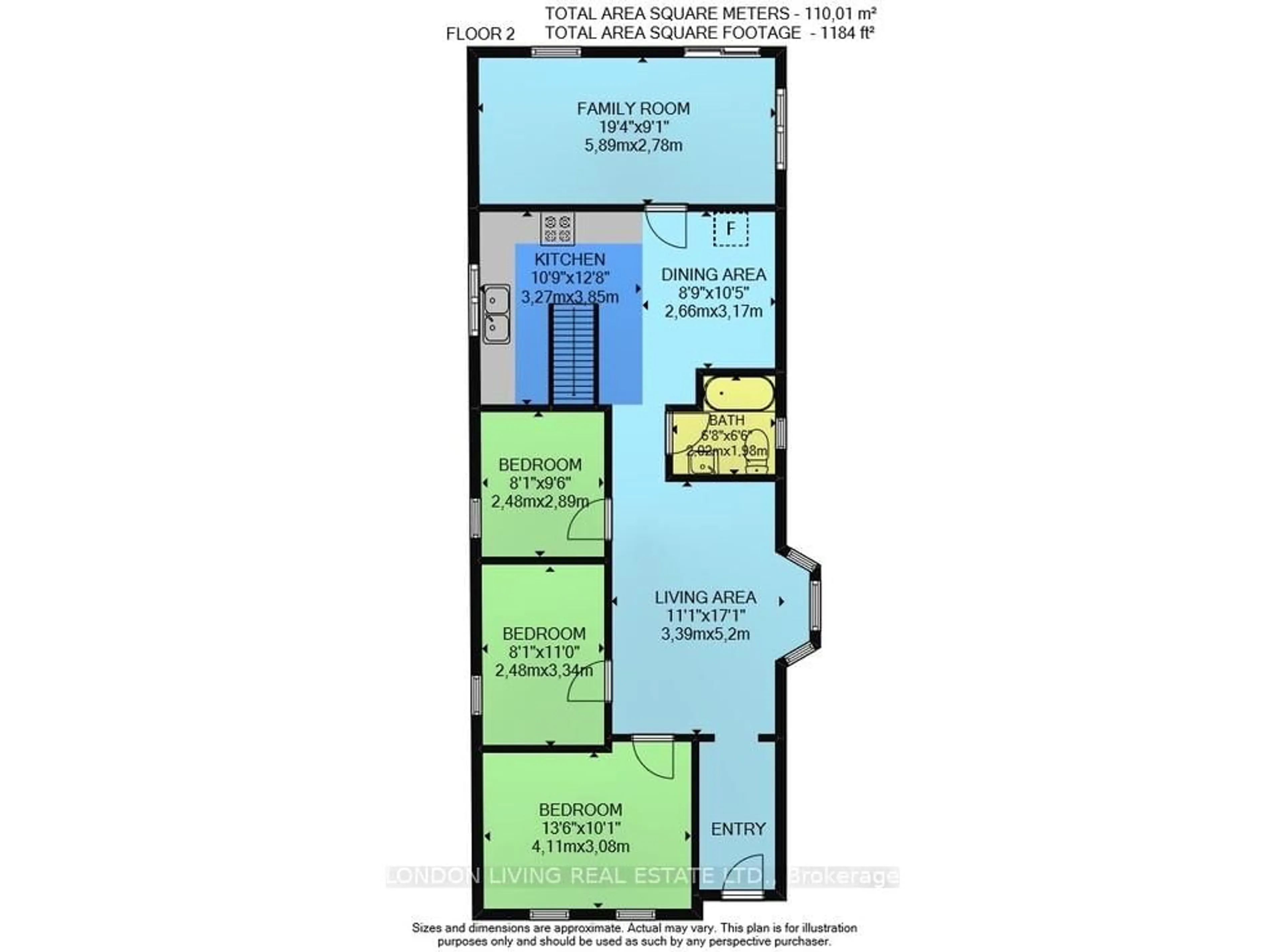 Floor plan for 718 William St, London East Ontario N5Y 2R4