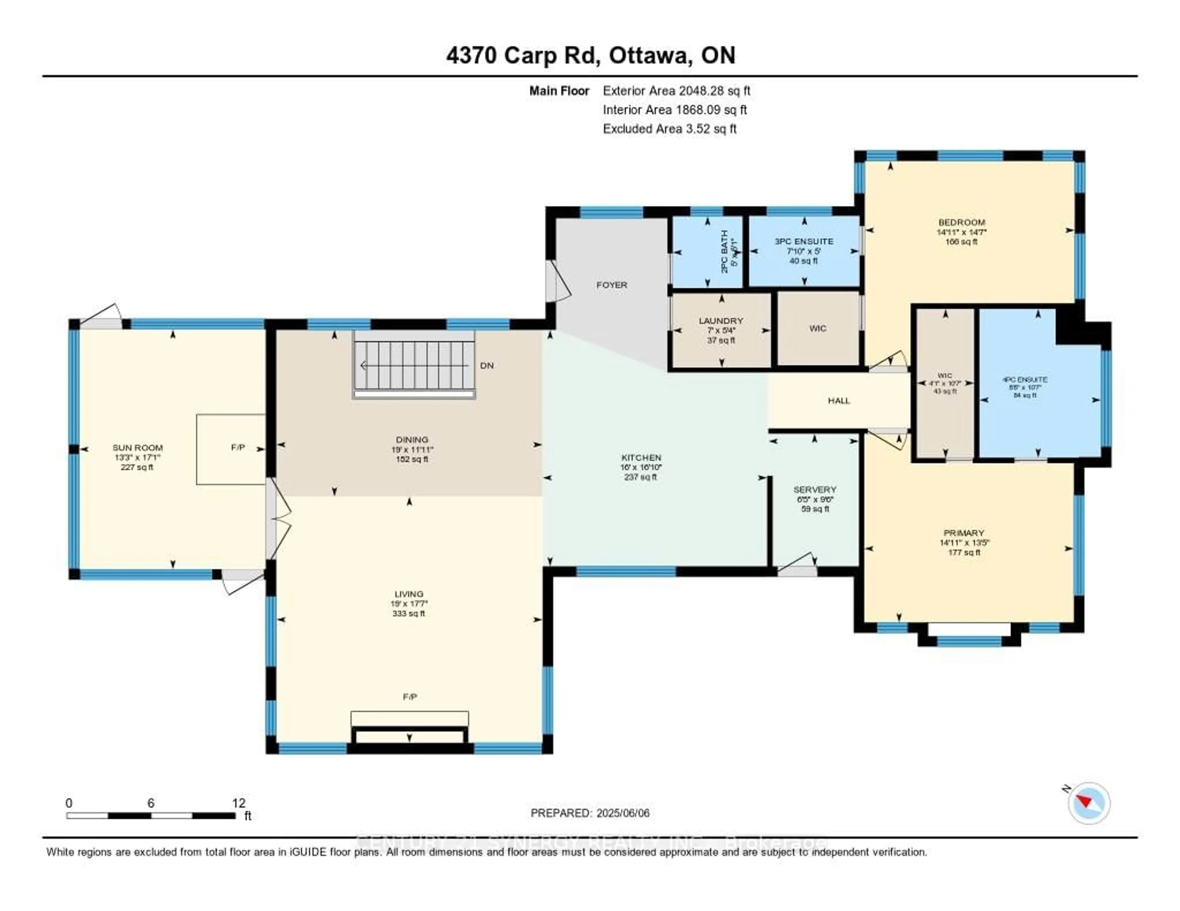Floor plan for 4370 Carp Rd, Carp Ontario K0A 1L0