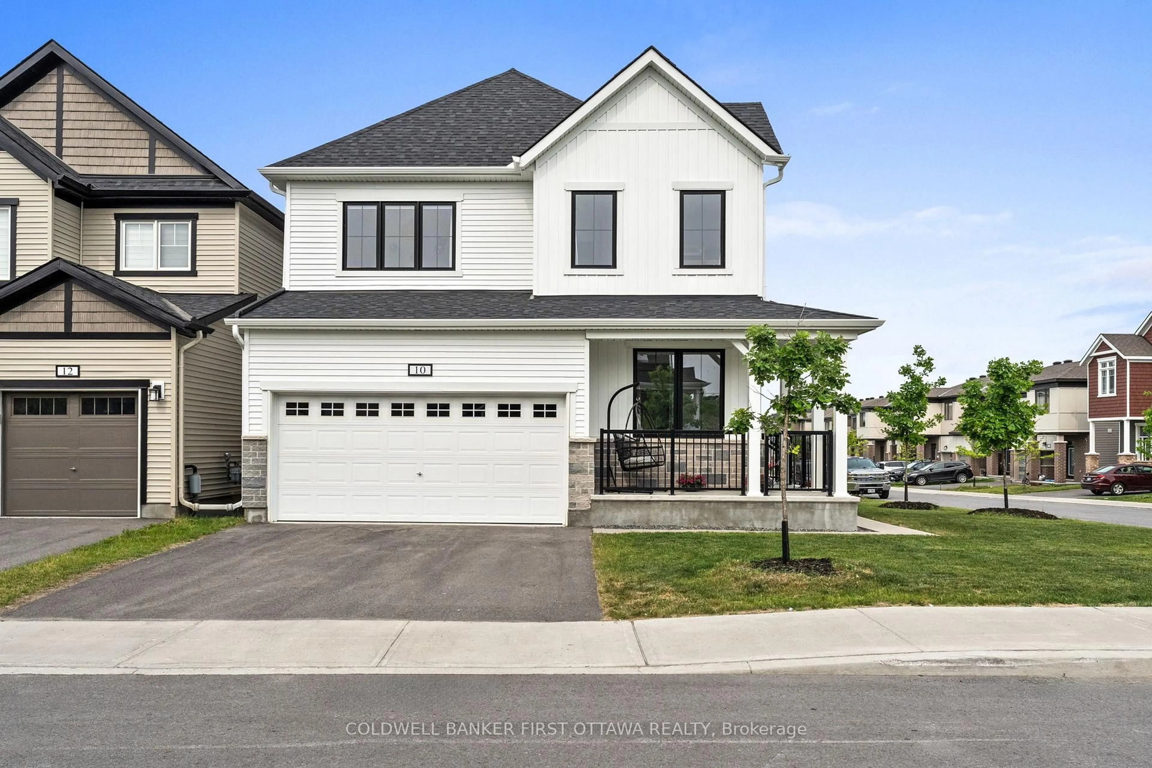 Home with vinyl exterior material, street for 10 RACEMOSE St, Ottawa Ontario K2J 6Z9
