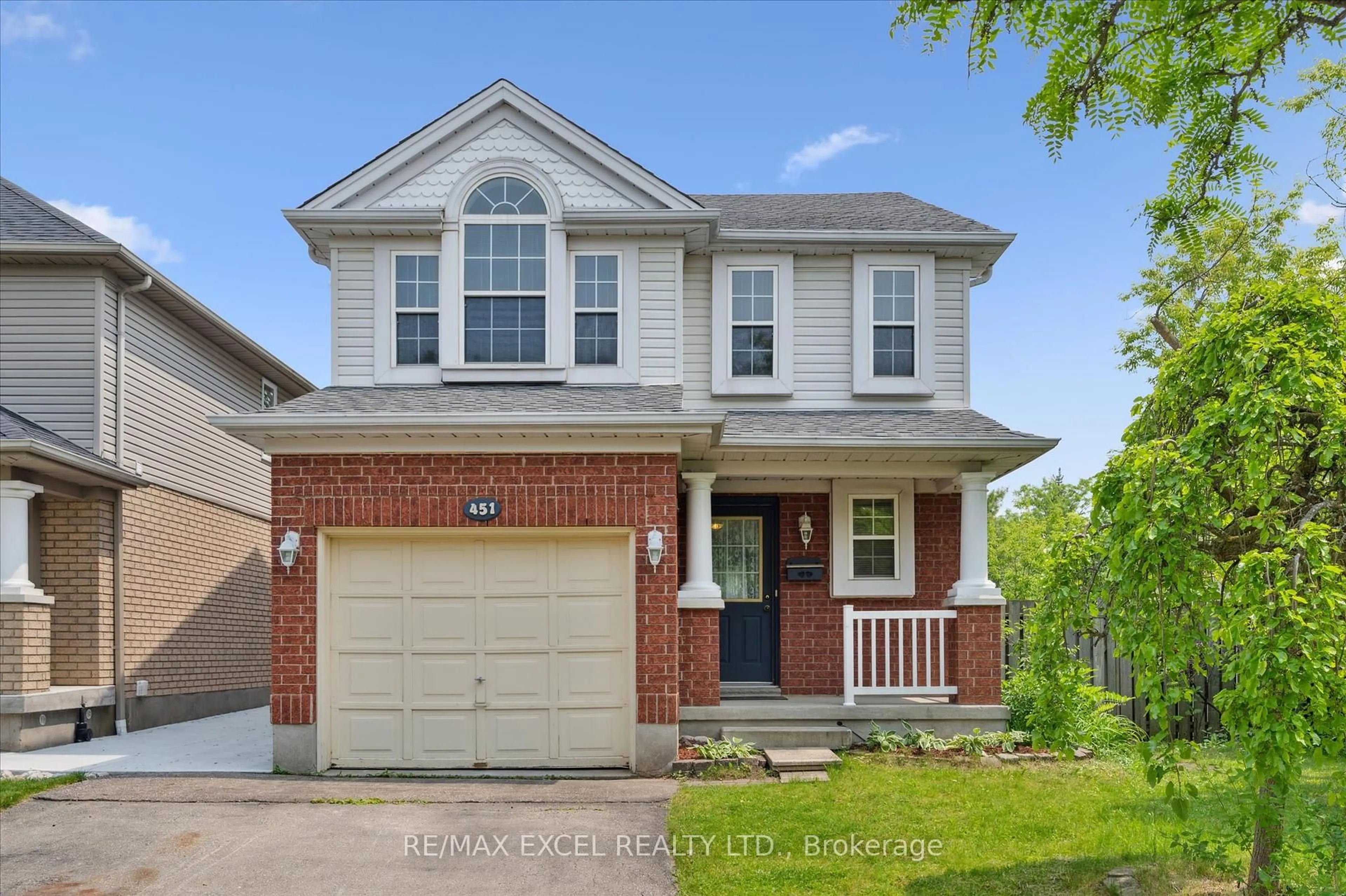 Home with brick exterior material, street for 451 Citadel Crt, Waterloo Ontario N2K 3Y4