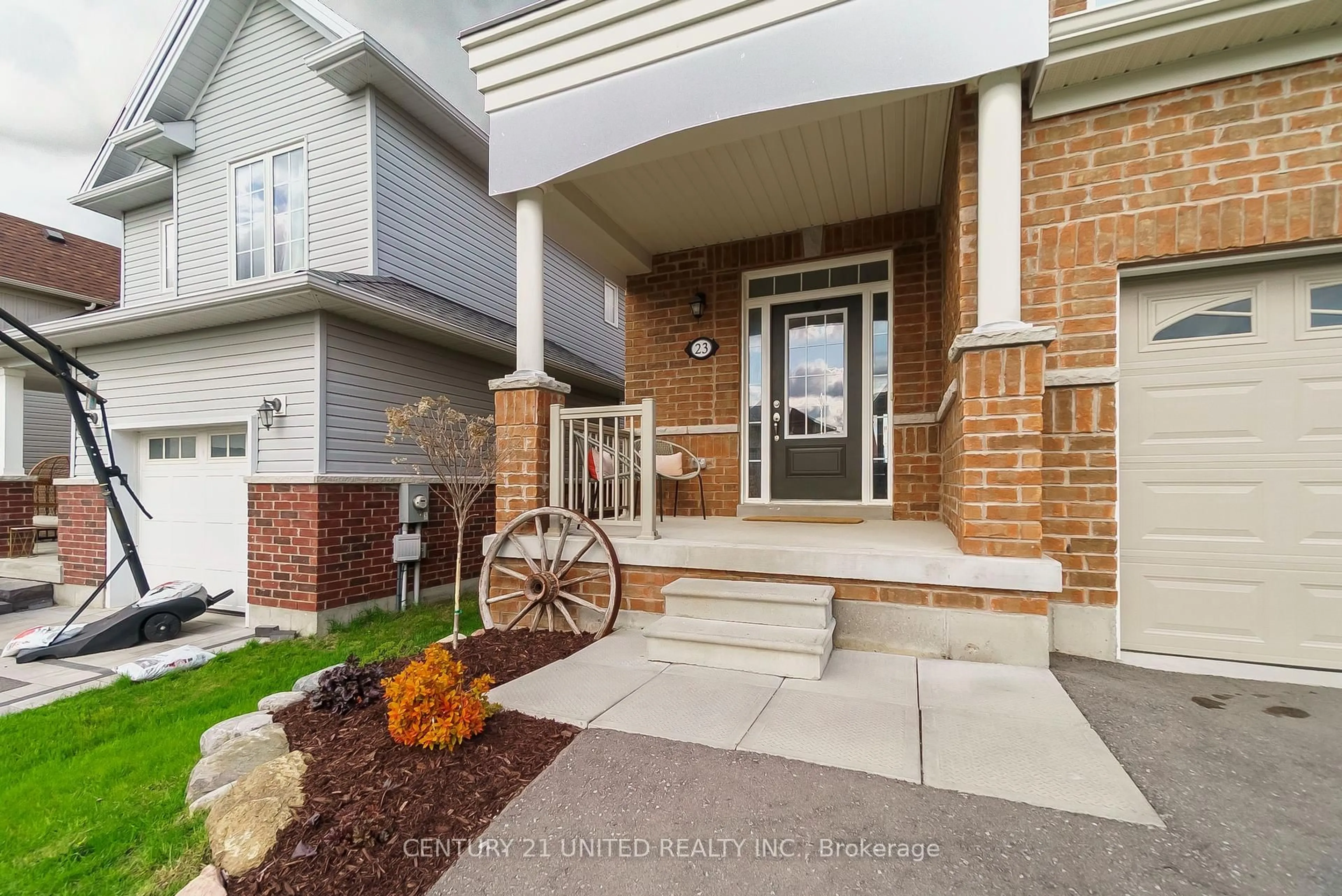 Home with brick exterior material, street for 23 Veterans Rd, Otonabee-South Monaghan Ontario K9J 0K2