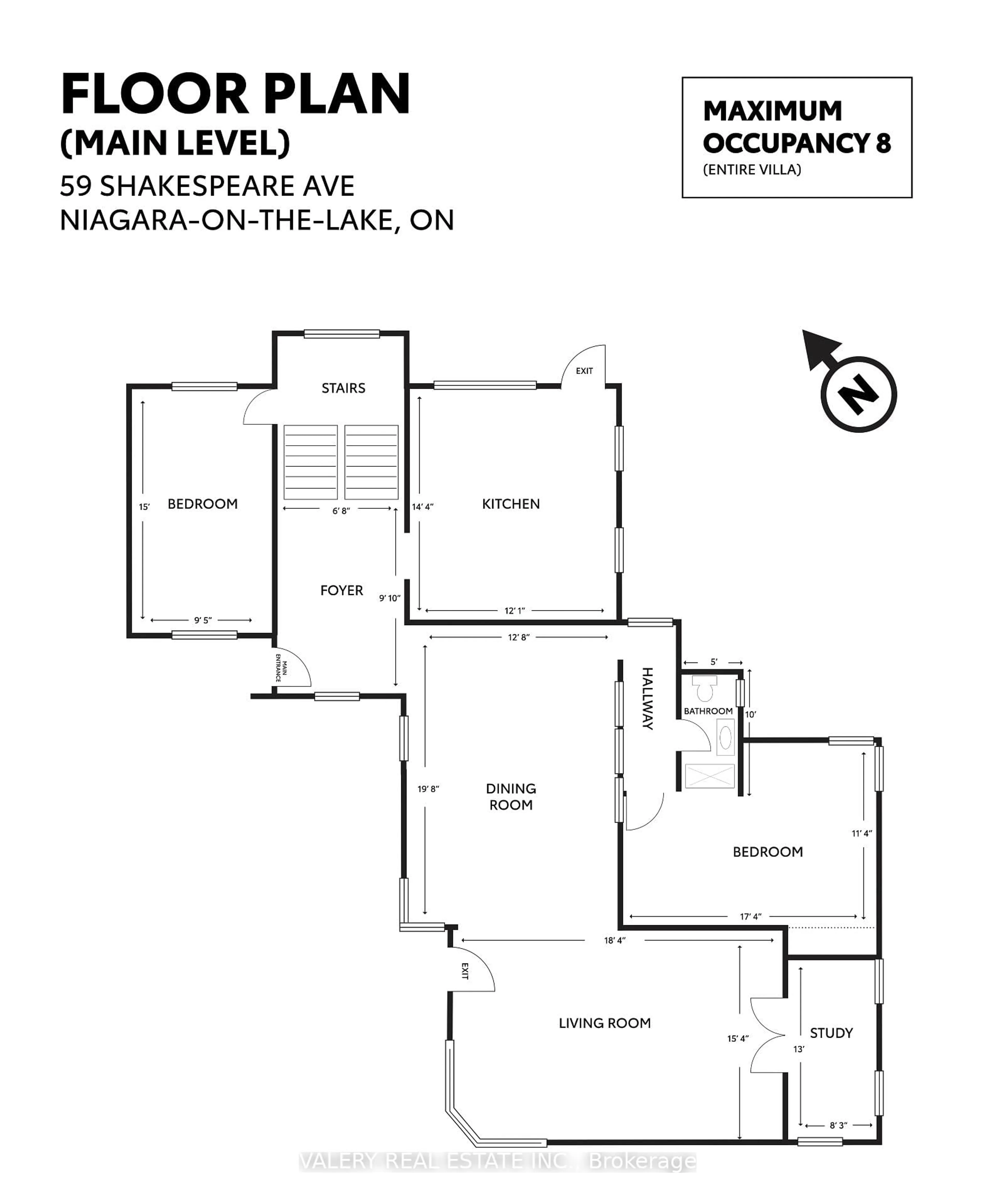 Floor plan for 59 Shakespeare Ave, Niagara-on-the-Lake Ontario L0S 1J0