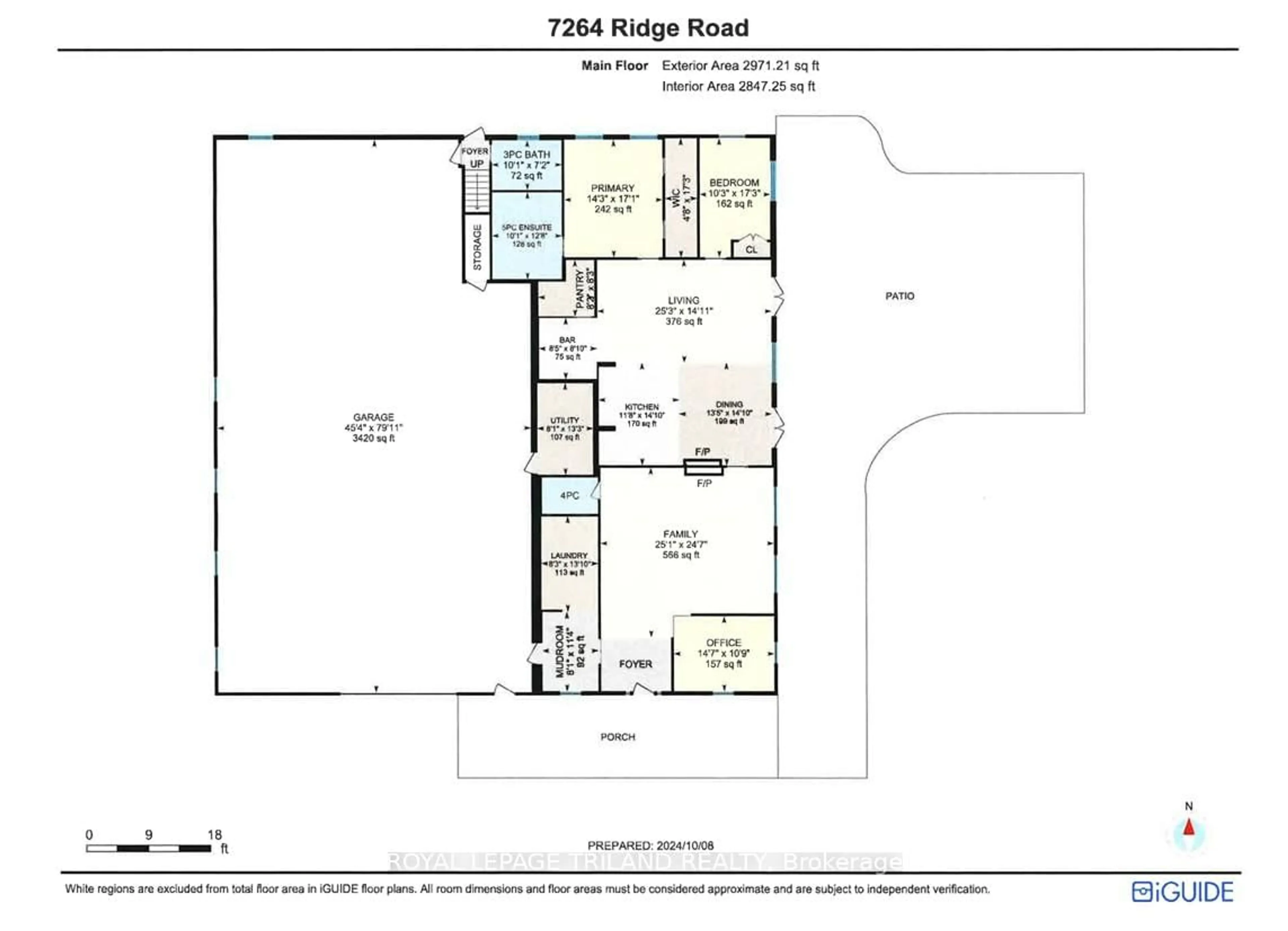 Floor plan for 7264 Ridge Rd, Lambton Shores Ontario N0N 1J3