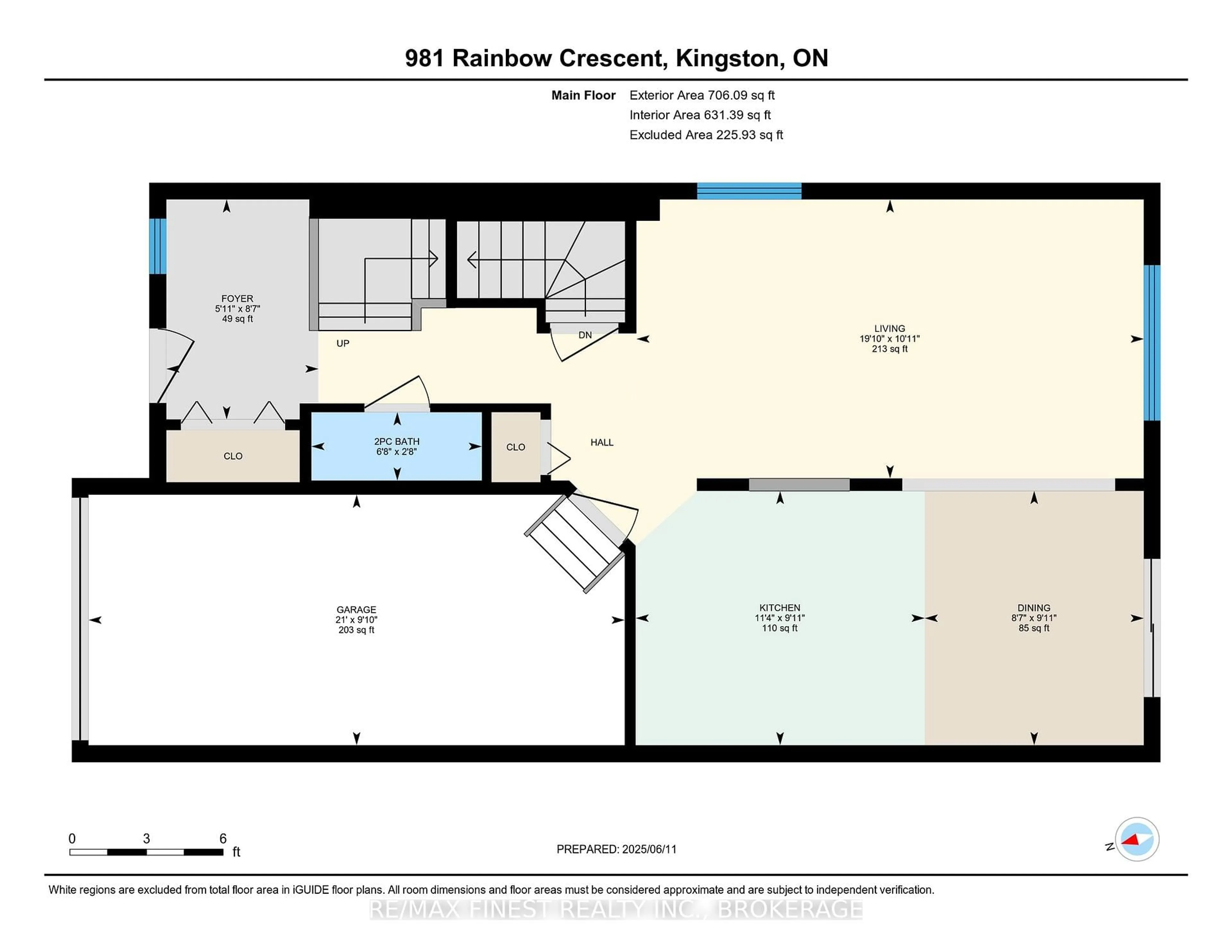 Floor plan for 981 Rainbow Cres, Kingston Ontario K7K 7J3