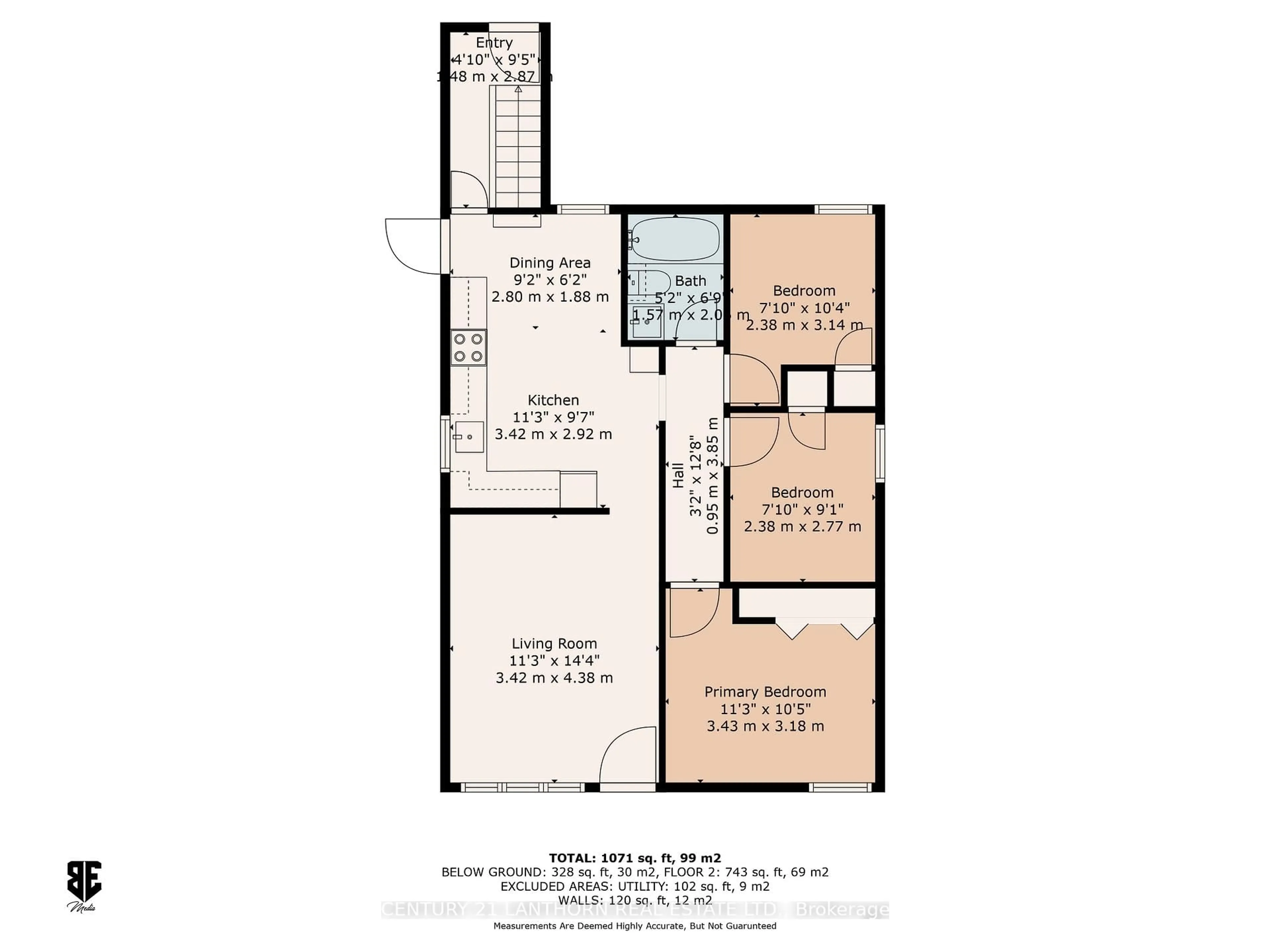 Floor plan for 62 George St, Quinte West Ontario K8V 1R6