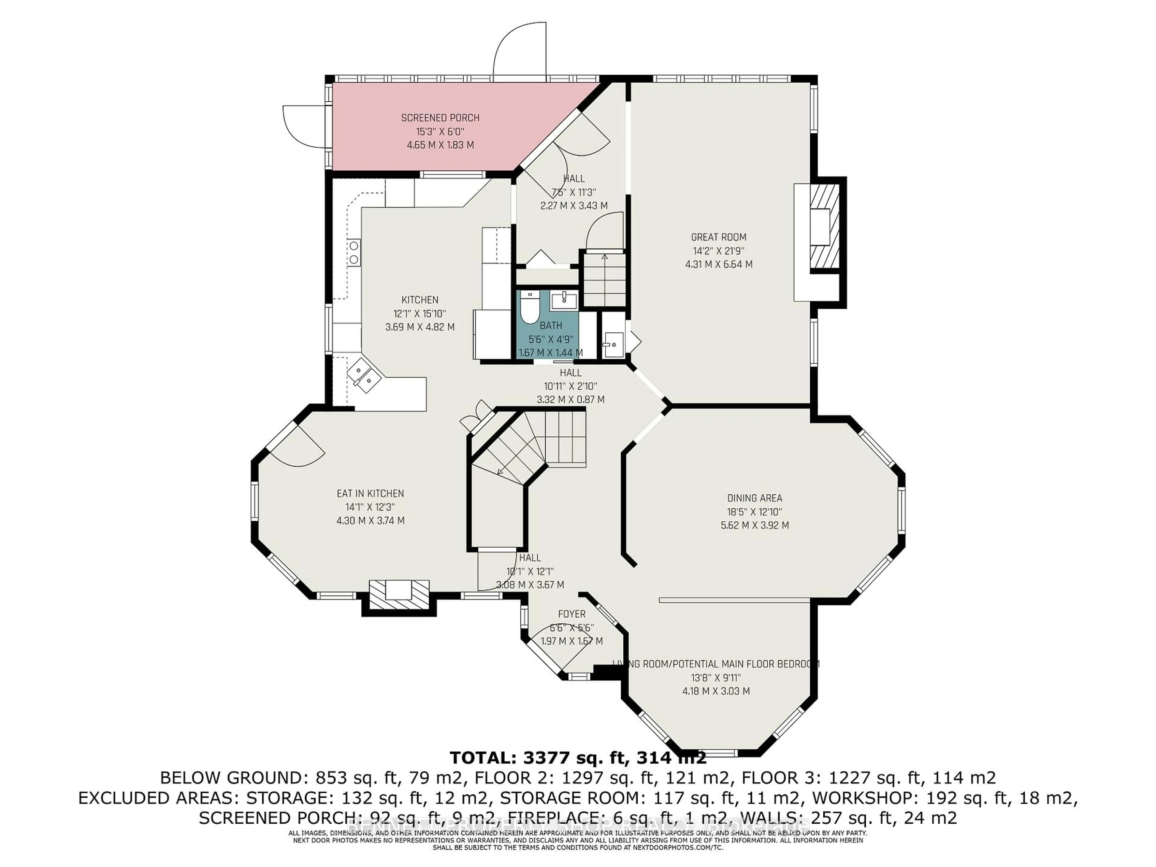 Floor plan for 22 Ashwood Cres, Ottawa Ontario K2G 2S8