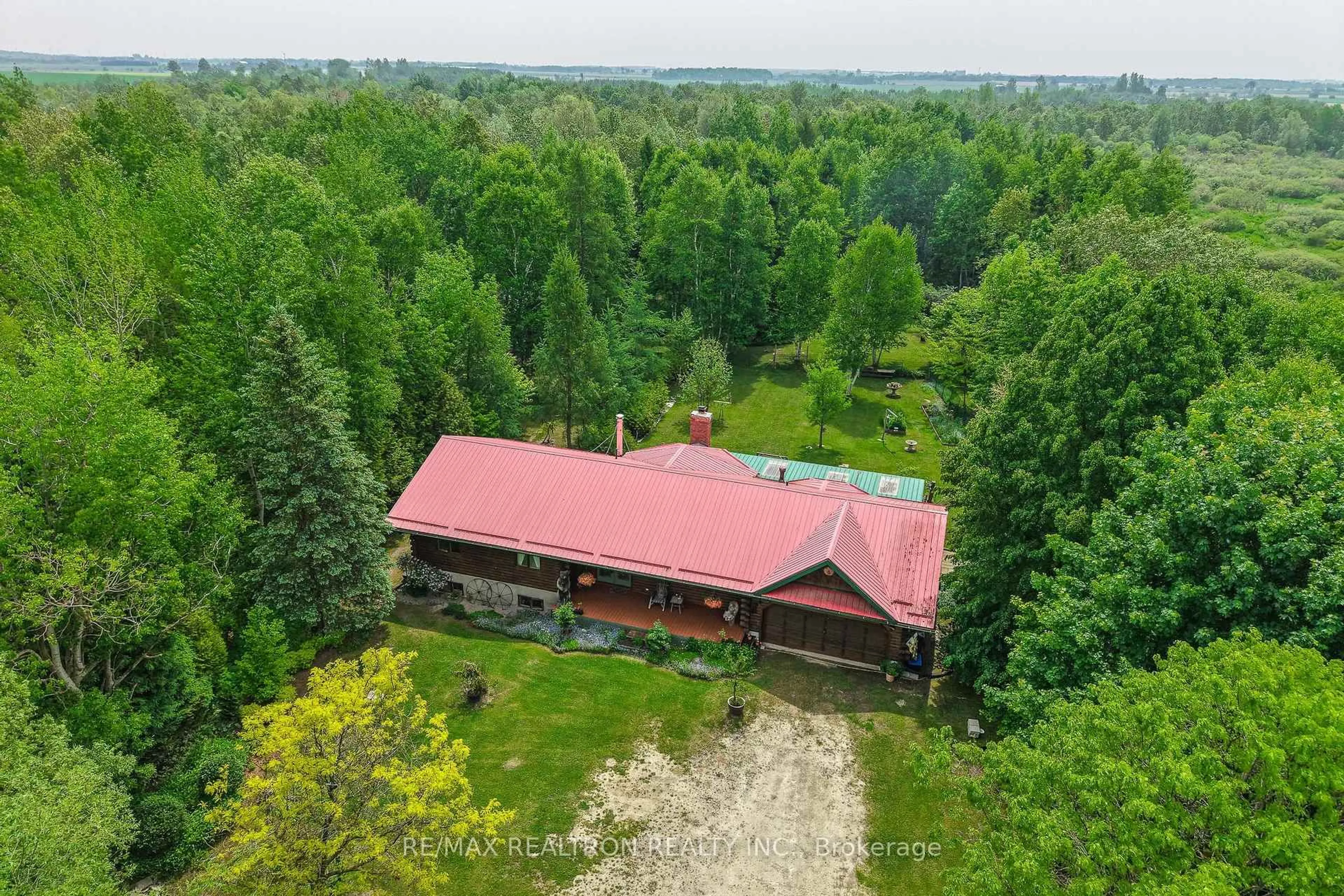 A pic from outside/outdoor area/front of a property/back of a property/a pic from drone, forest/trees view for 8714 Wellington County Rd 109, Wellington North Ontario N0G 1A0