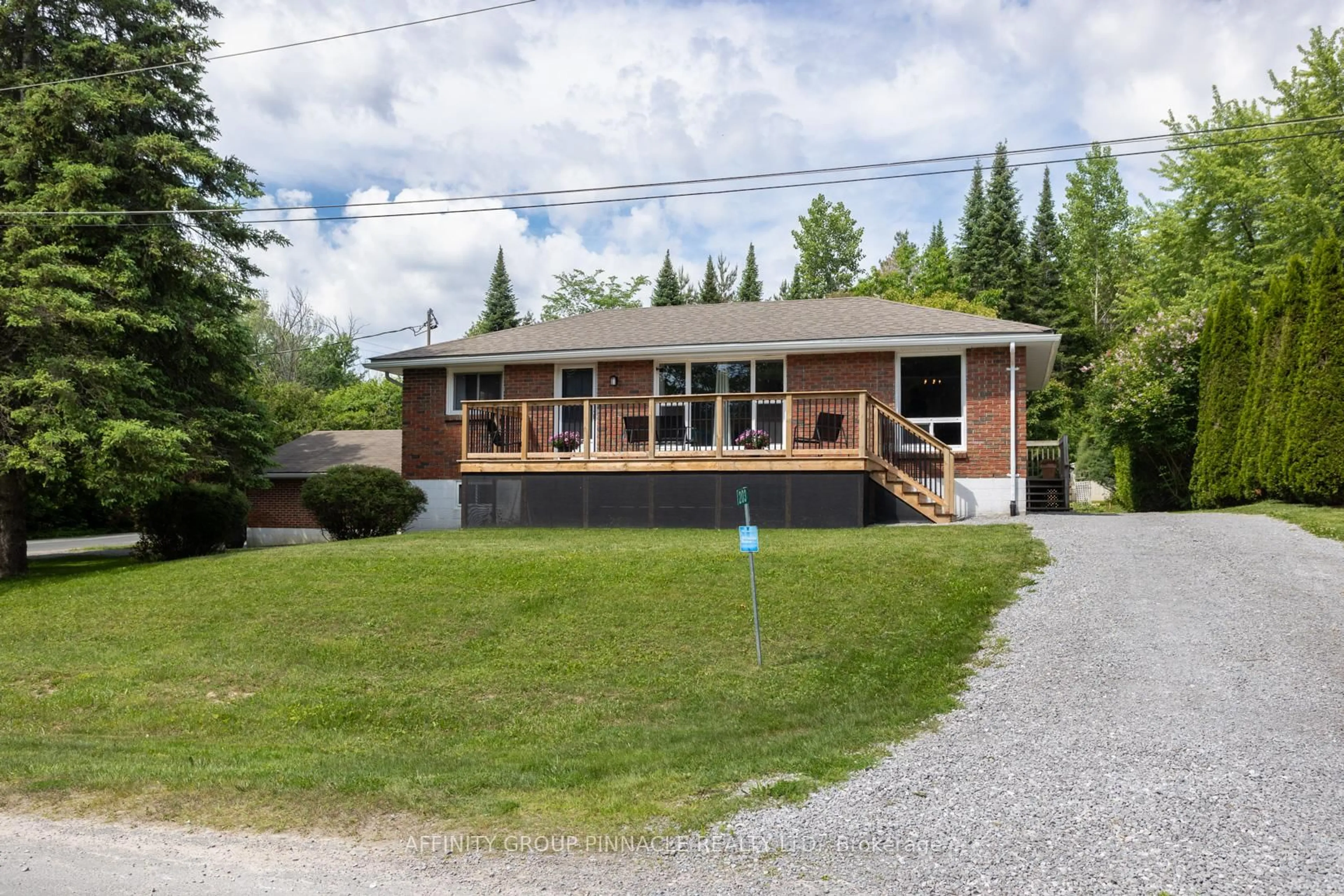 A pic from outside/outdoor area/front of a property/back of a property/a pic from drone, unknown for 203 George Dr, Kawartha Lakes Ontario K0M 1A0