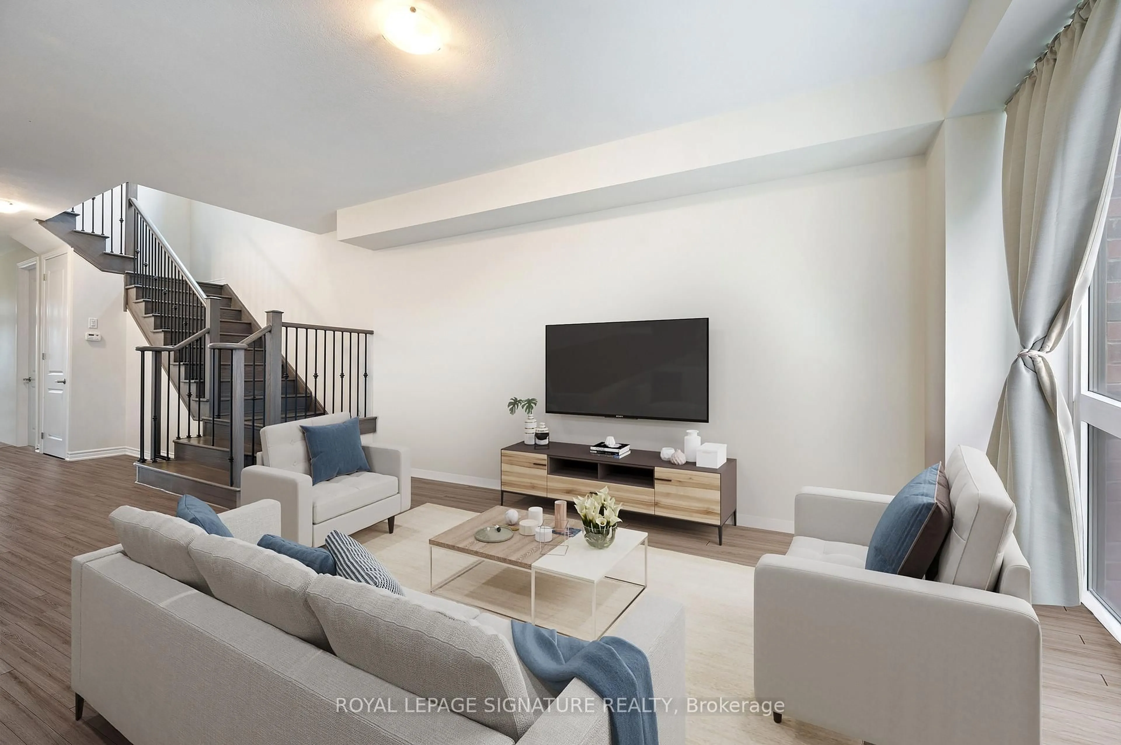 Living room with furniture, unknown for 61 Vanilla Tr, Thorold Ontario L2V 0L1