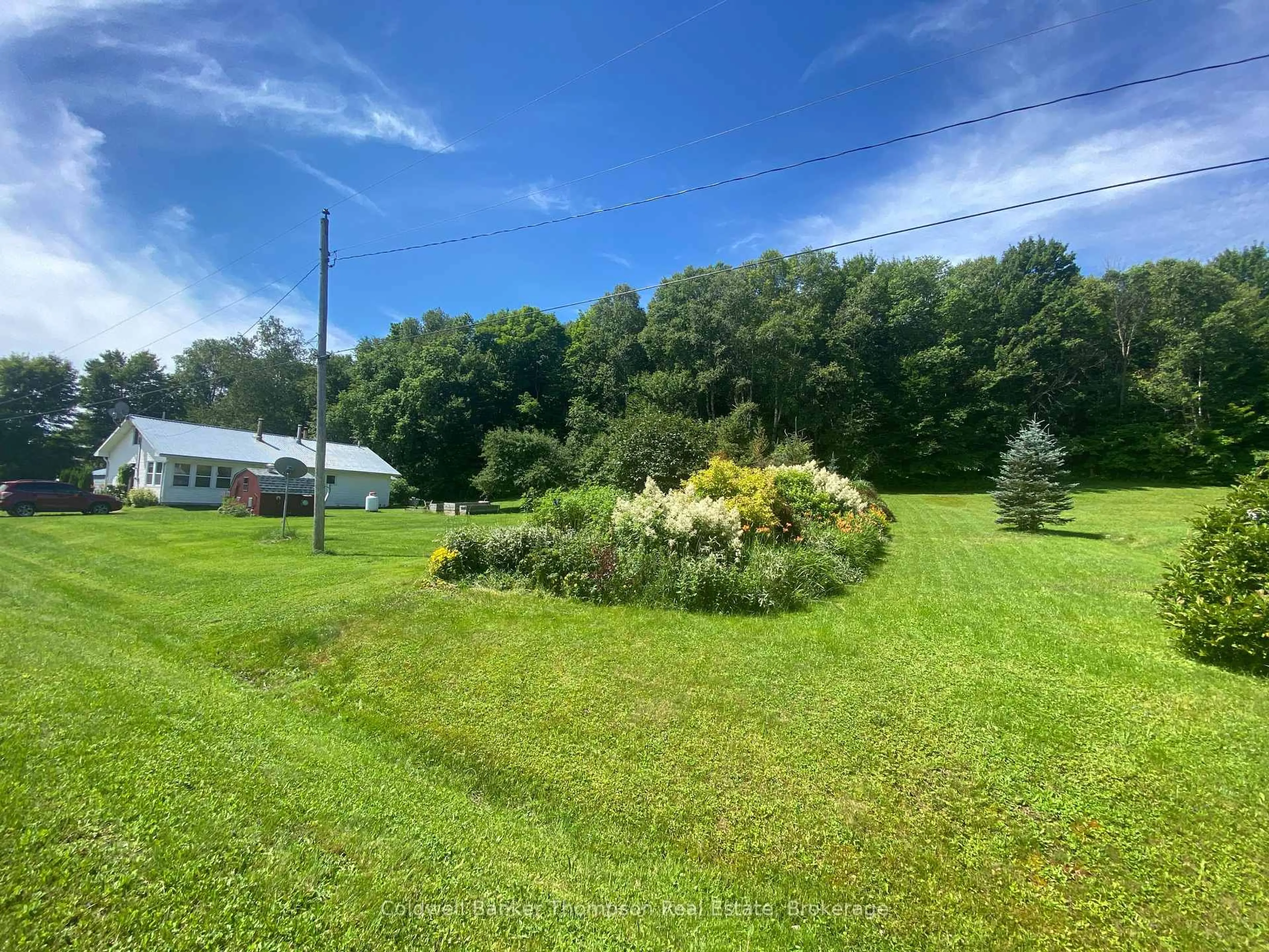 A pic from outside/outdoor area/front of a property/back of a property/a pic from drone, water/lake/river/ocean view for 172 Bunker Hill Rd, Machar Ontario P0A 1X0