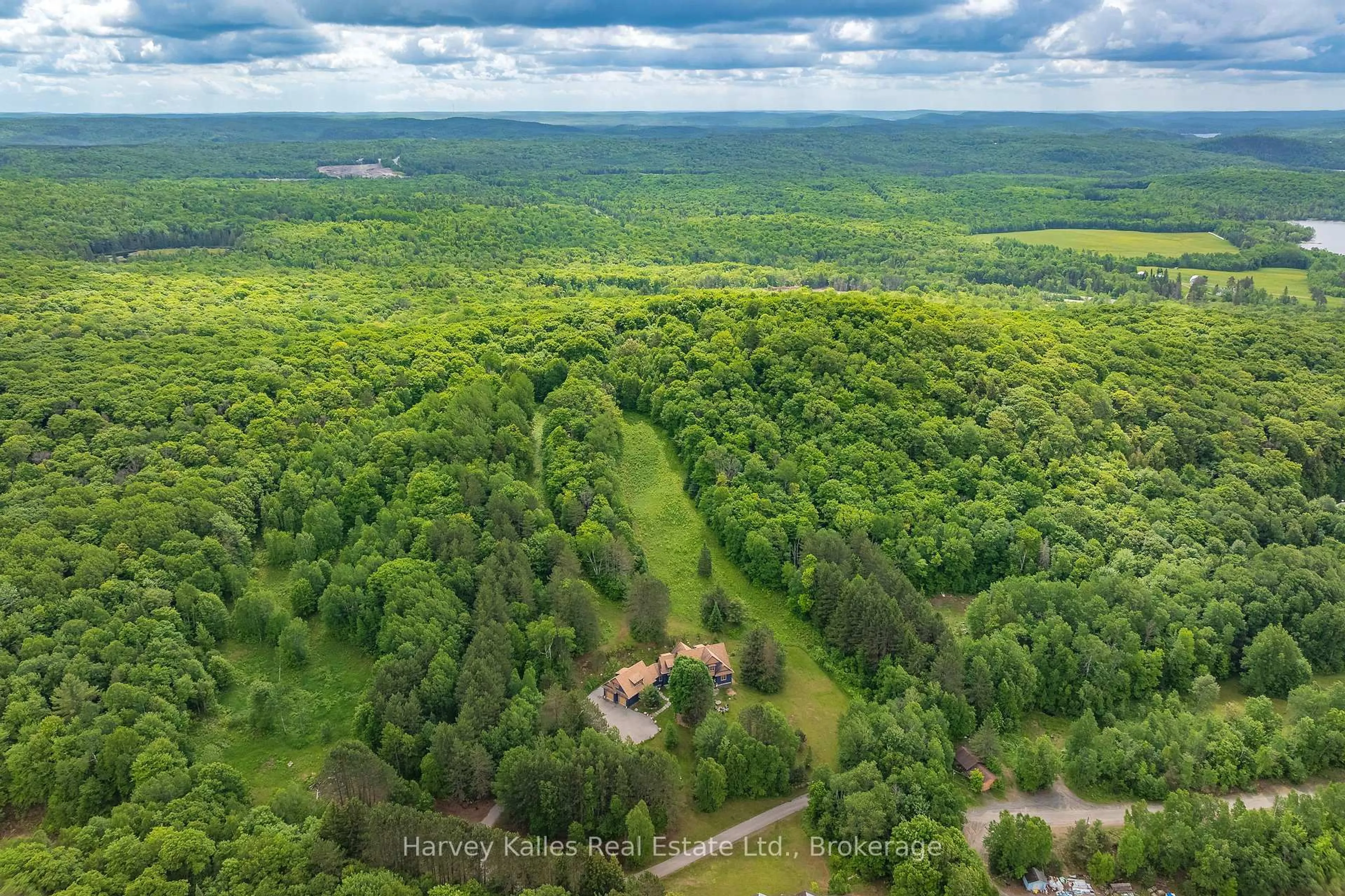 A pic from outside/outdoor area/front of a property/back of a property/a pic from drone, forest/trees view for 1074 TALLY HO WINTER PARK Rd, Lake of Bays Ontario P1H 2J6