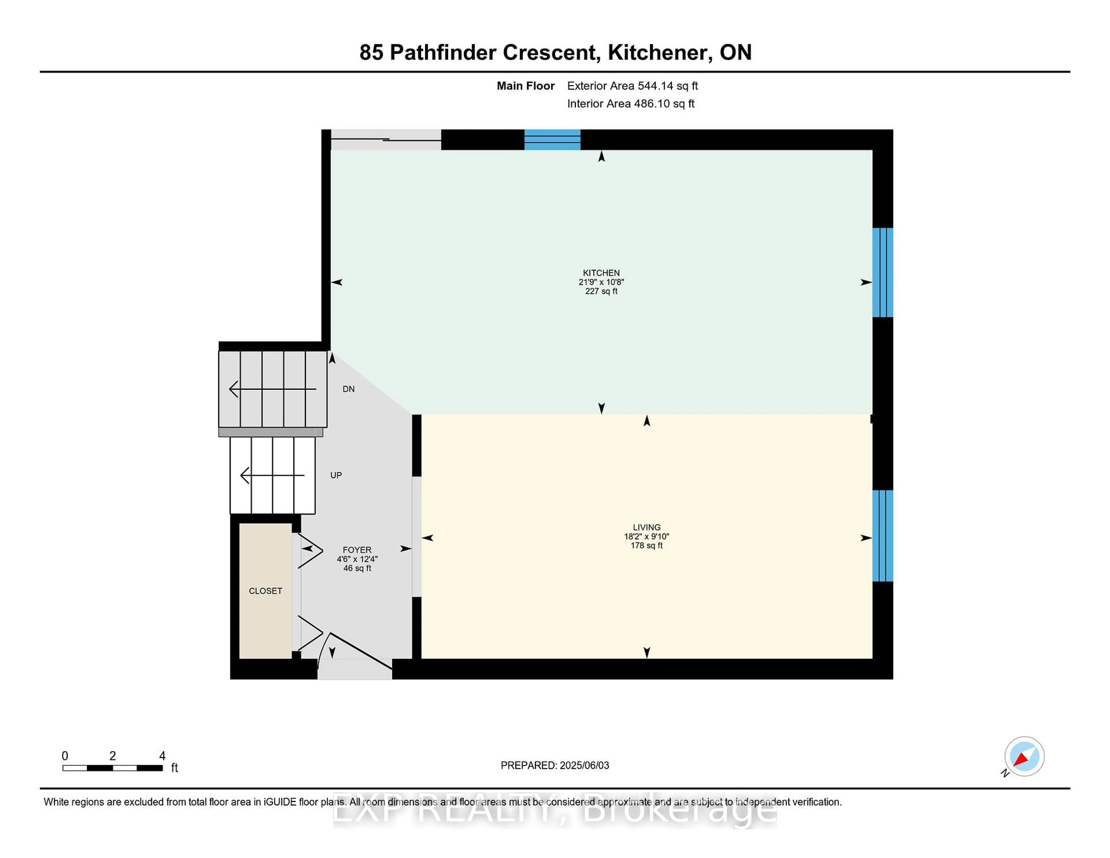 Floor plan for 85 Pathfinder Cres, Kitchener Ontario N2P 1S2