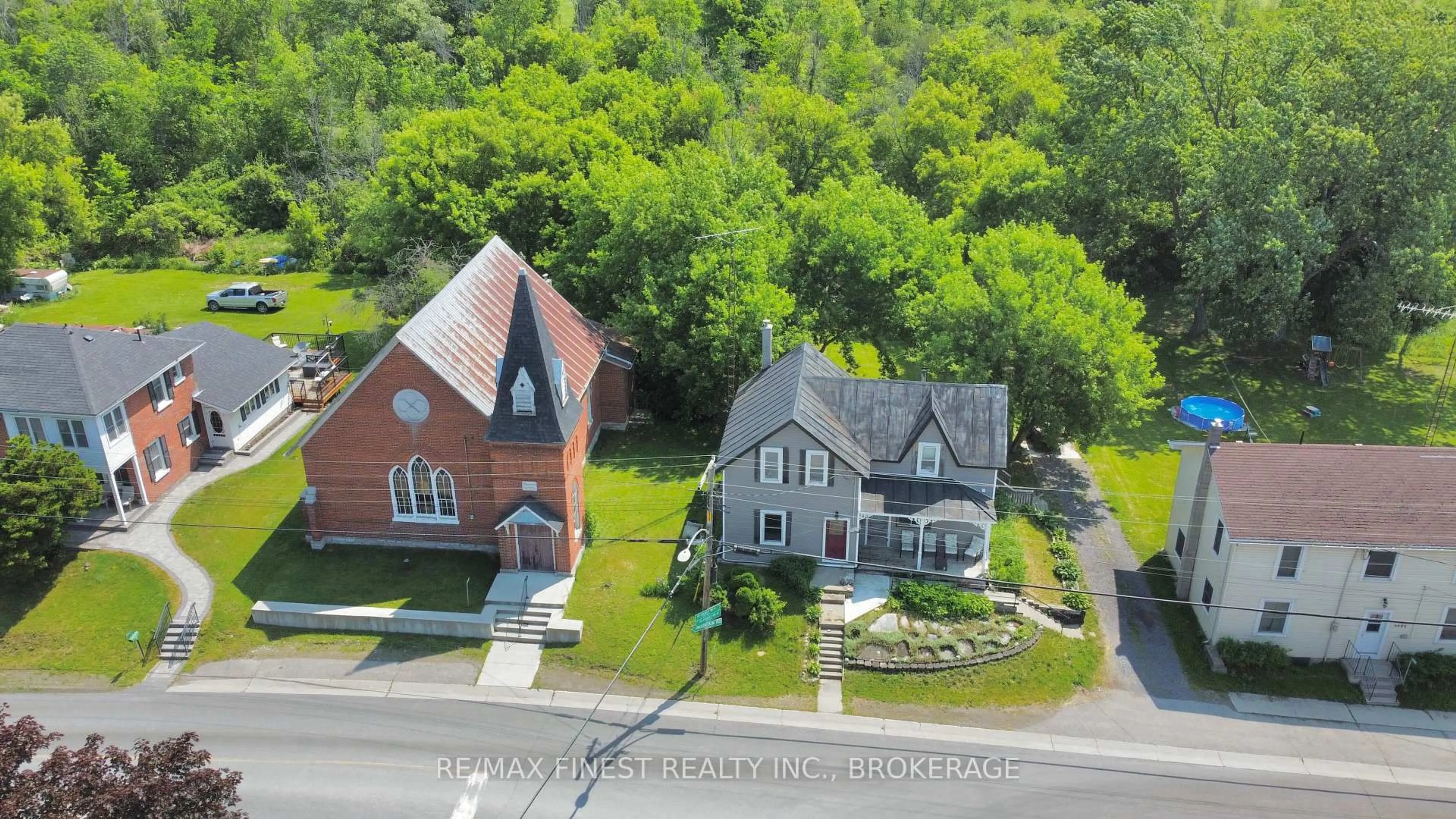 A pic from outside/outdoor area/front of a property/back of a property/a pic from drone, street for 6688 Wheeler St, Tamworth Ontario K0K 3G0