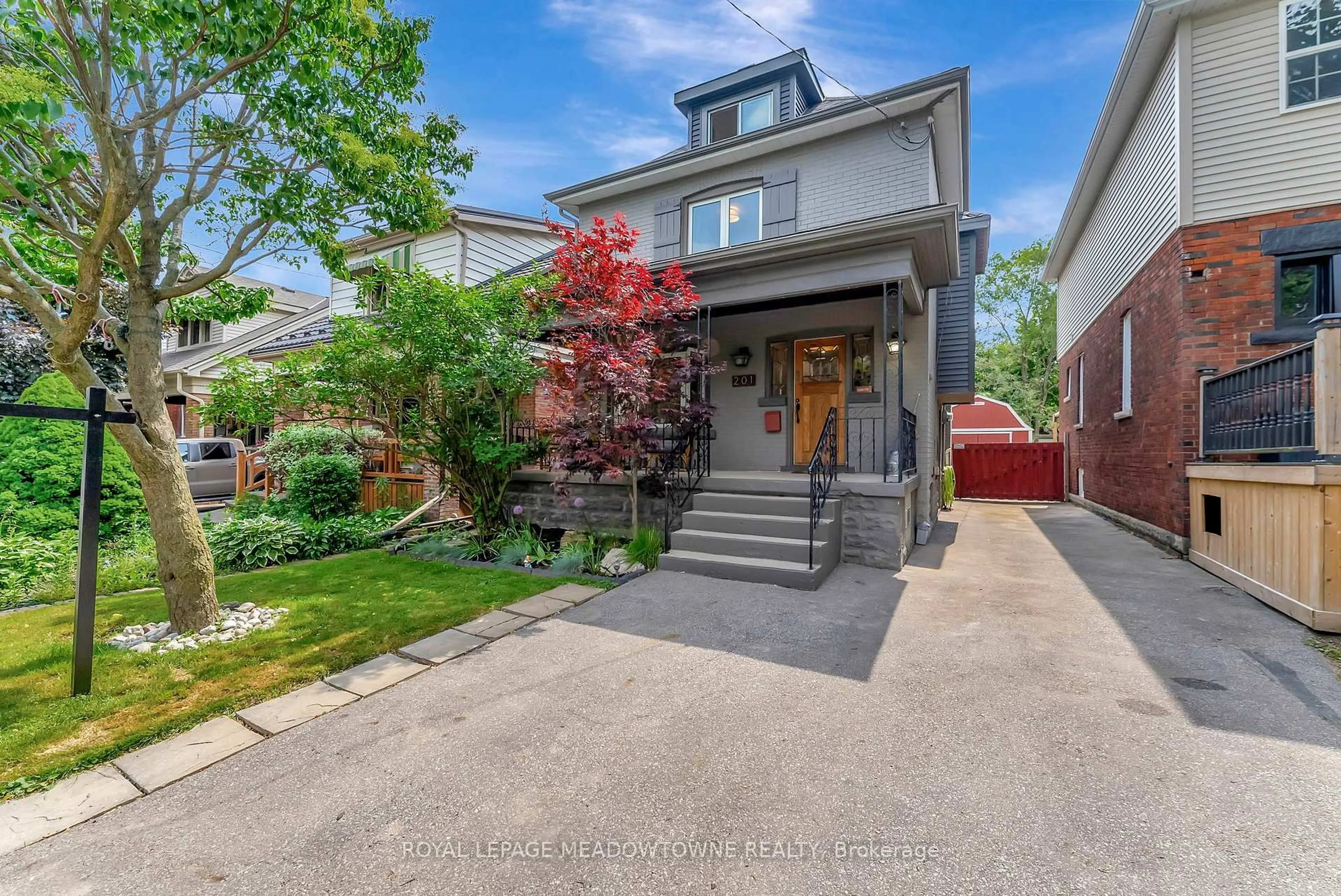 Home with brick exterior material, street for 201 Rothsay Ave, Hamilton Ontario L8M 3G6