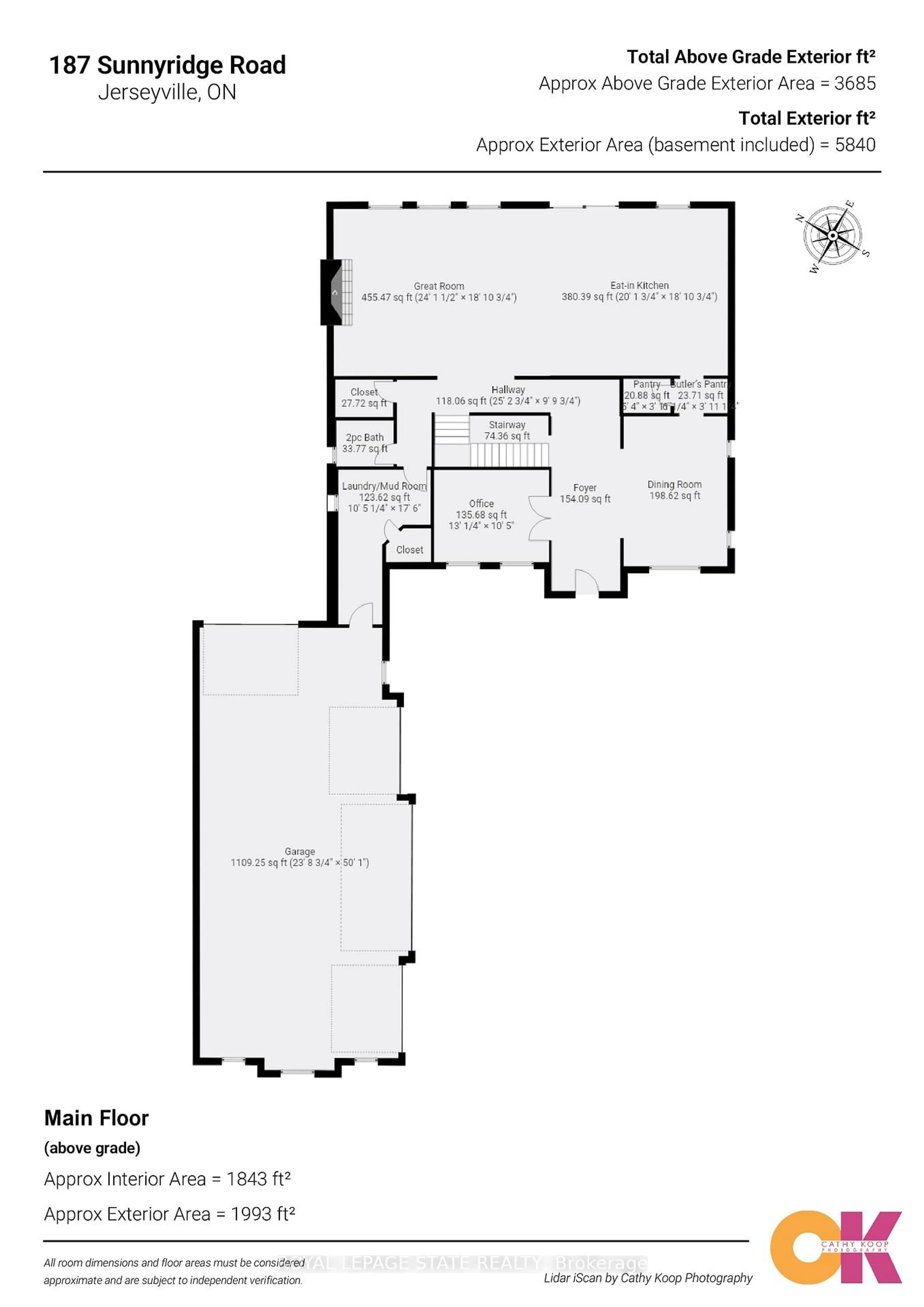Floor plan for 187 Sunnyridge Rd, Hamilton Ontario L0R 1R0