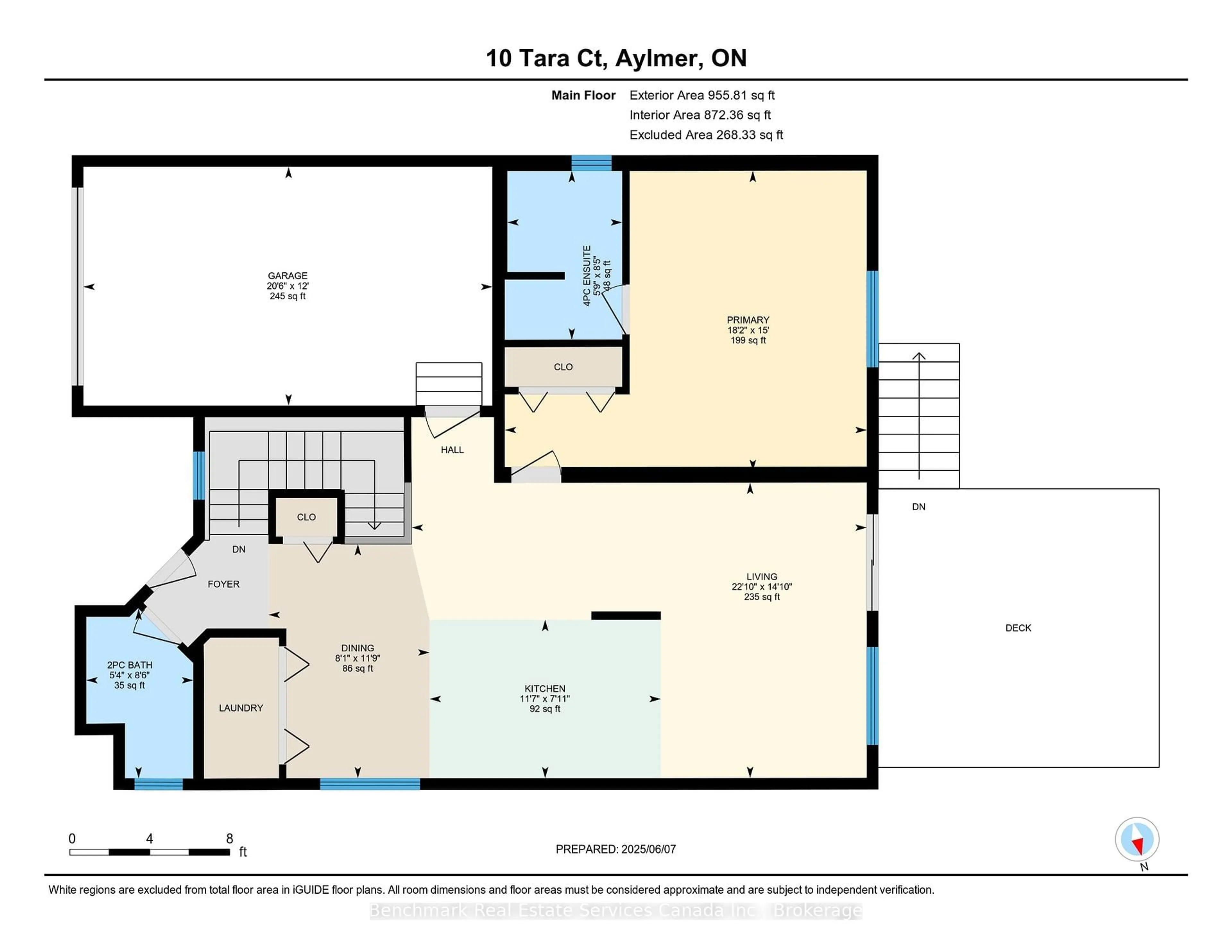 Floor plan for 10 Tara Crt, Aylmer Ontario N5H 0A1