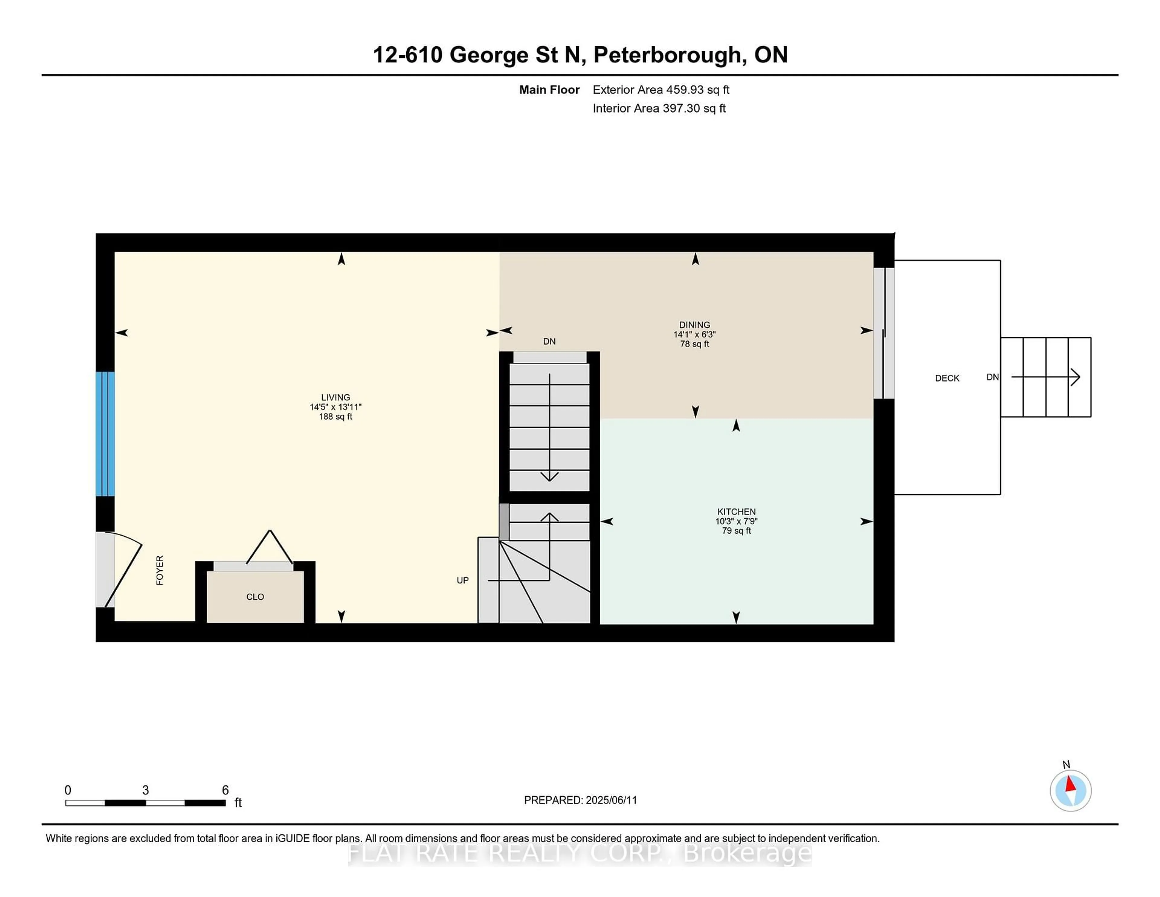 Floor plan for 610 GEORGE St #12, Peterborough Central Ontario K9H 3S6