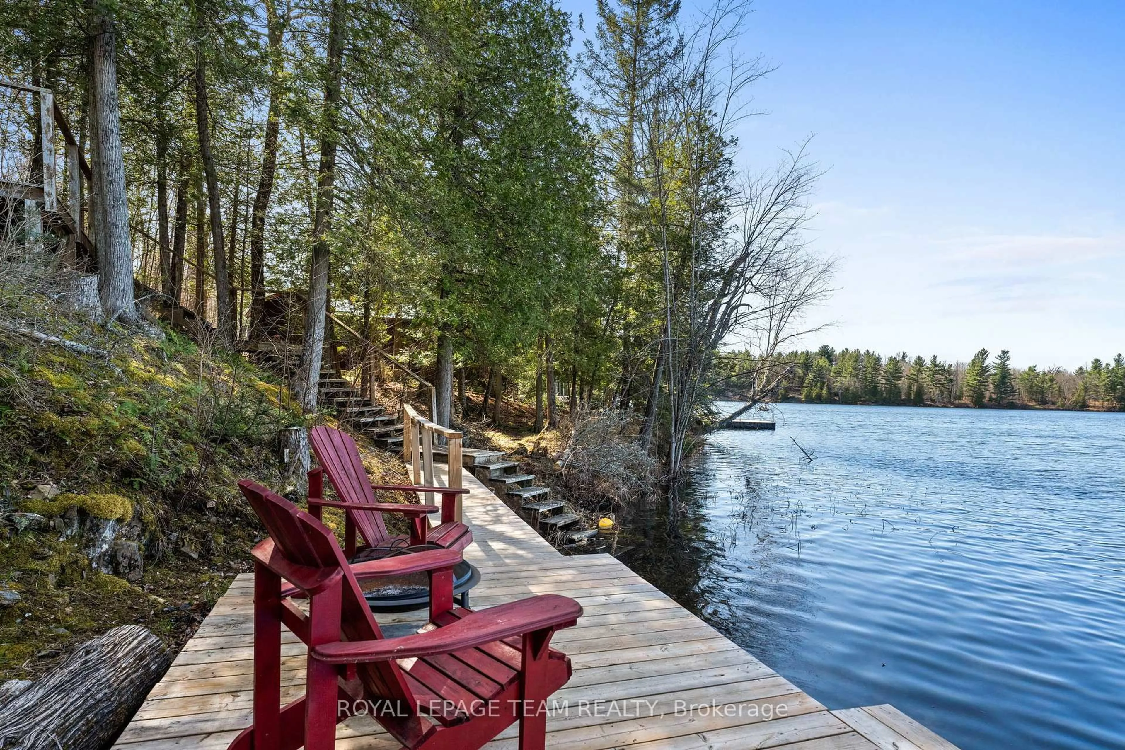 Patio, water/lake/river/ocean view for 510 31a Clear Lake Lane, Maberly Ontario K0H 2B0