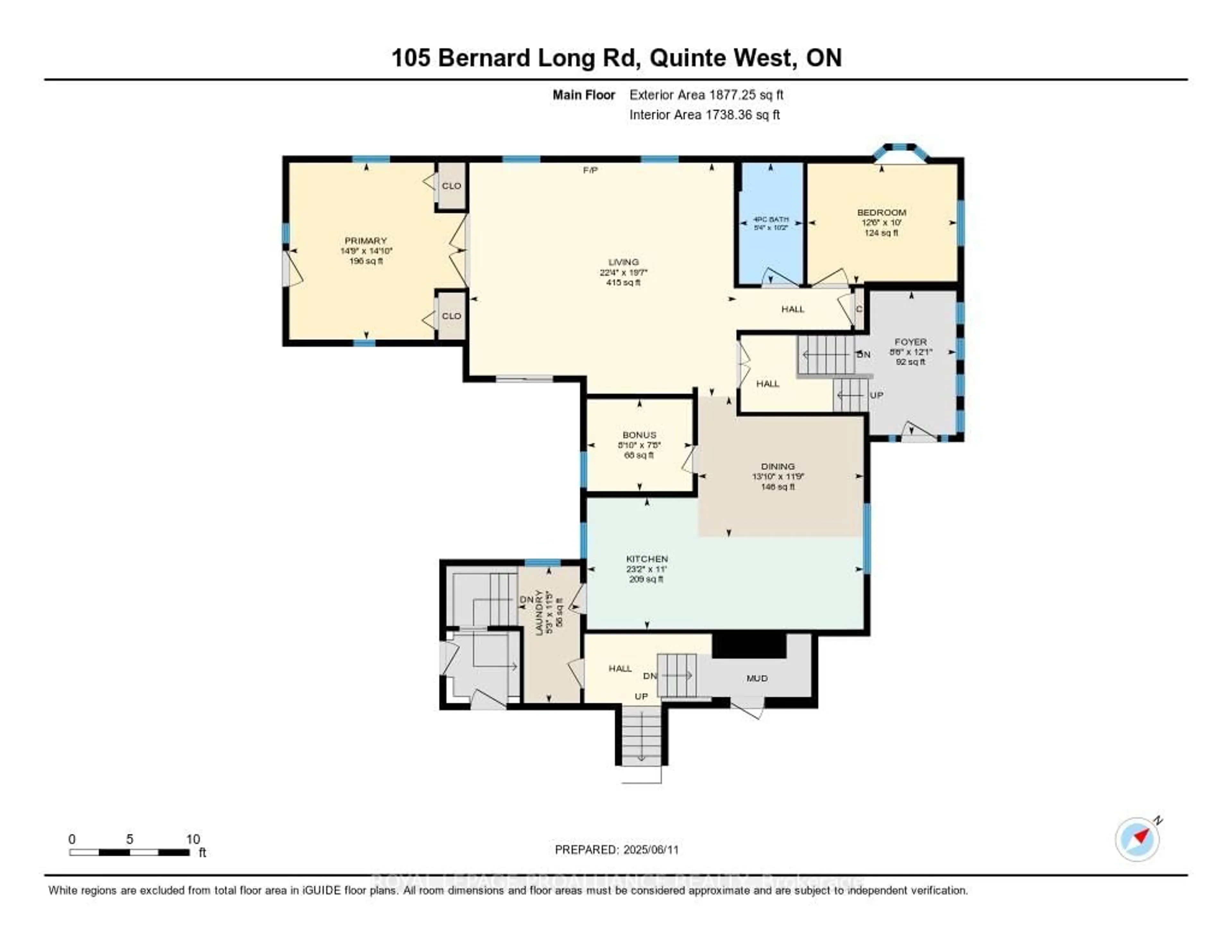 Floor plan for 105A&B Bernard Long Rd, Quinte West Ontario K8V 5P6