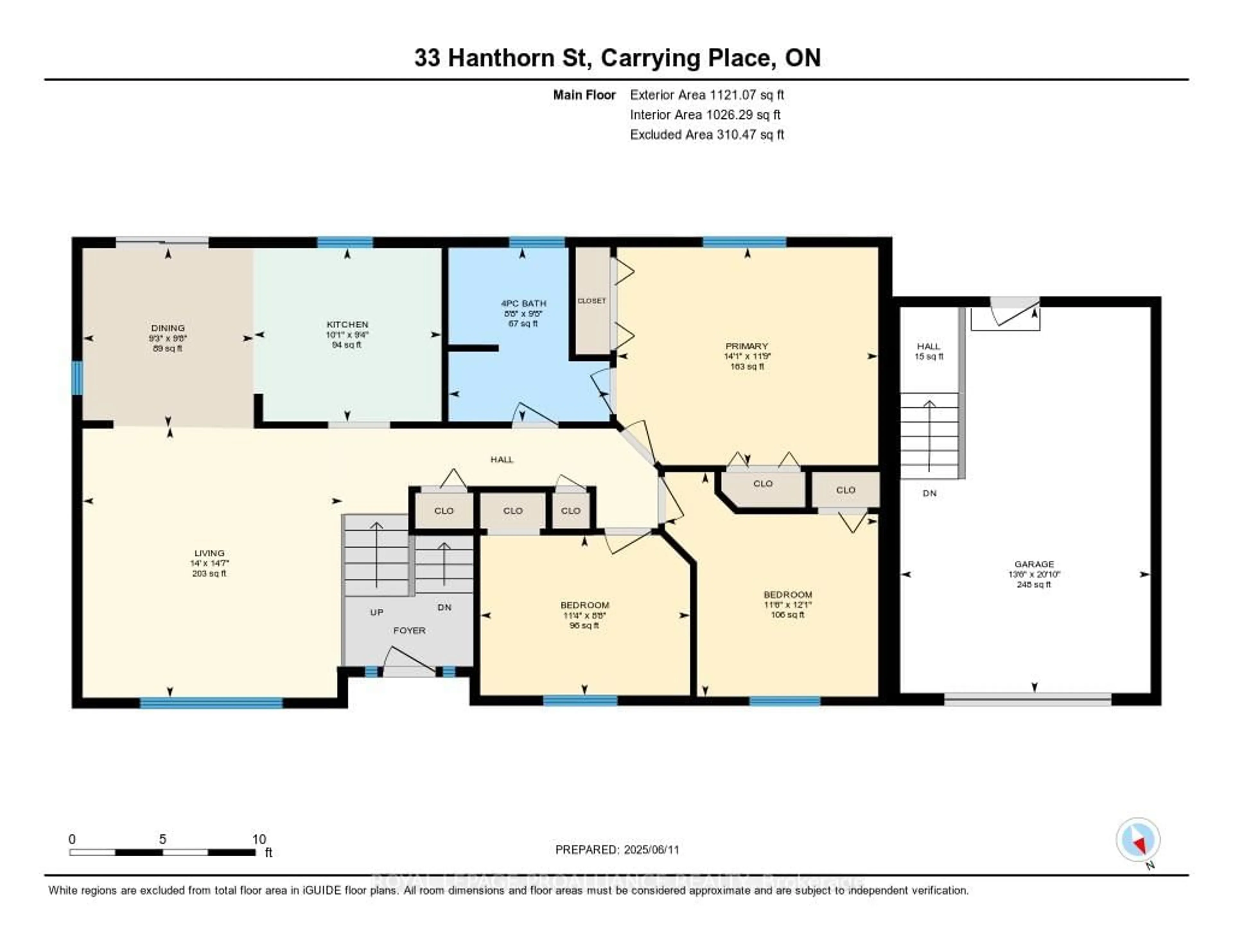 Floor plan for 33 Hanthorn St, Prince Edward County Ontario K0K 1L0
