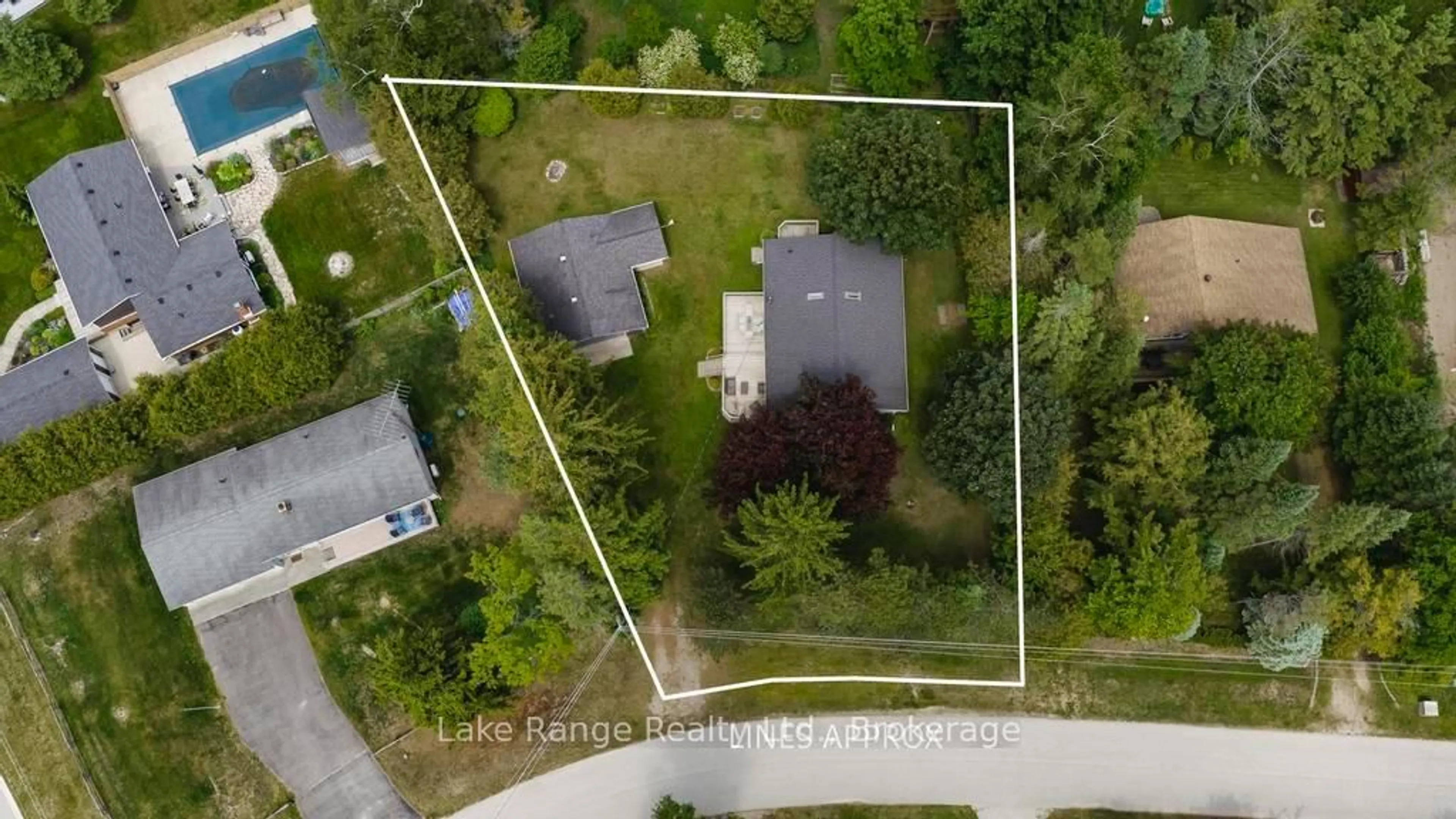 A pic from outside/outdoor area/front of a property/back of a property/a pic from drone, street for 330 Tyendinaga Rd, Huron-Kinloss Ontario N0G 2R0