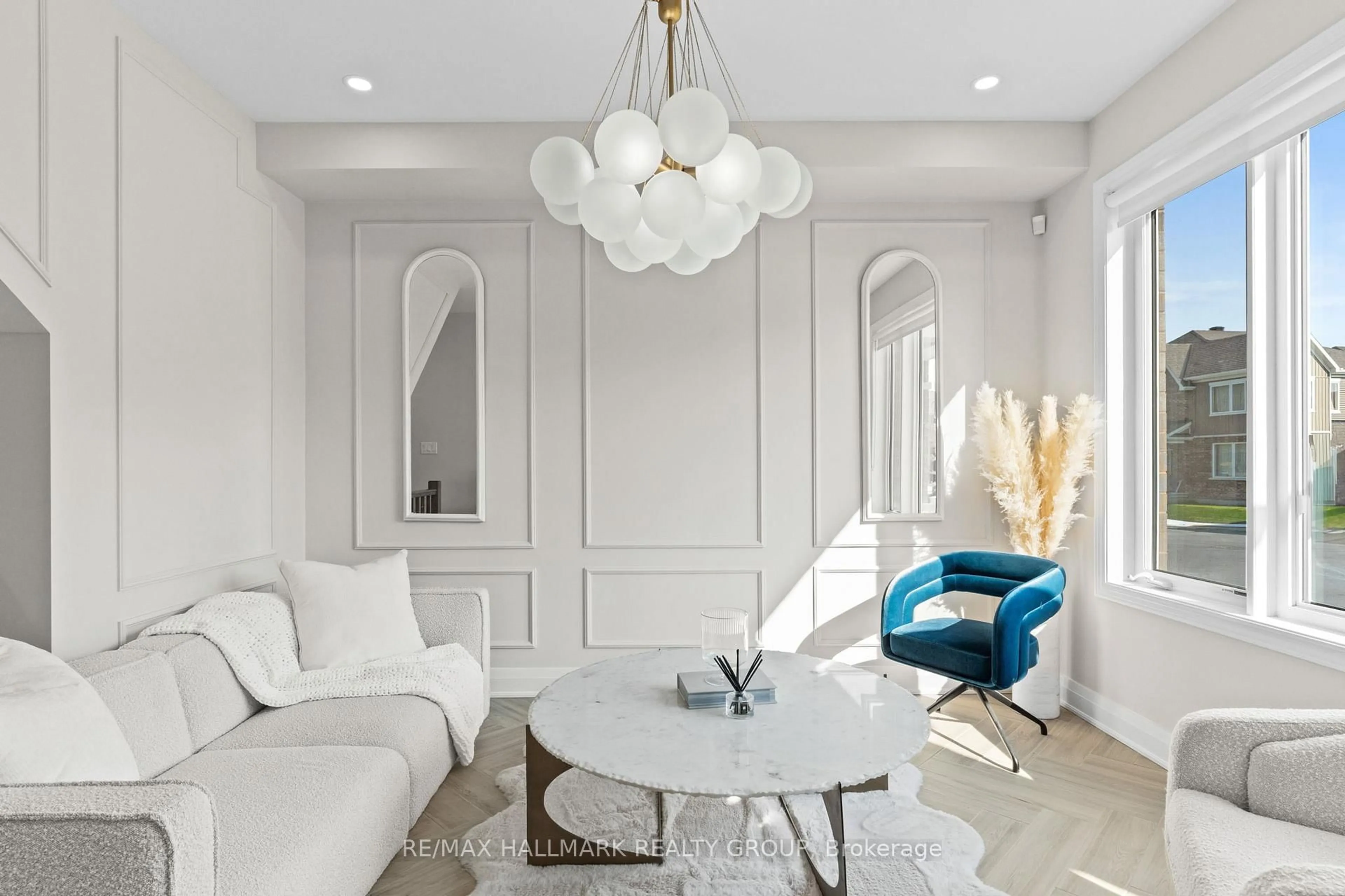 Living room with furniture, ceramic/tile floor for 3000 Travertine Way, Ottawa Ontario K2J 6W5