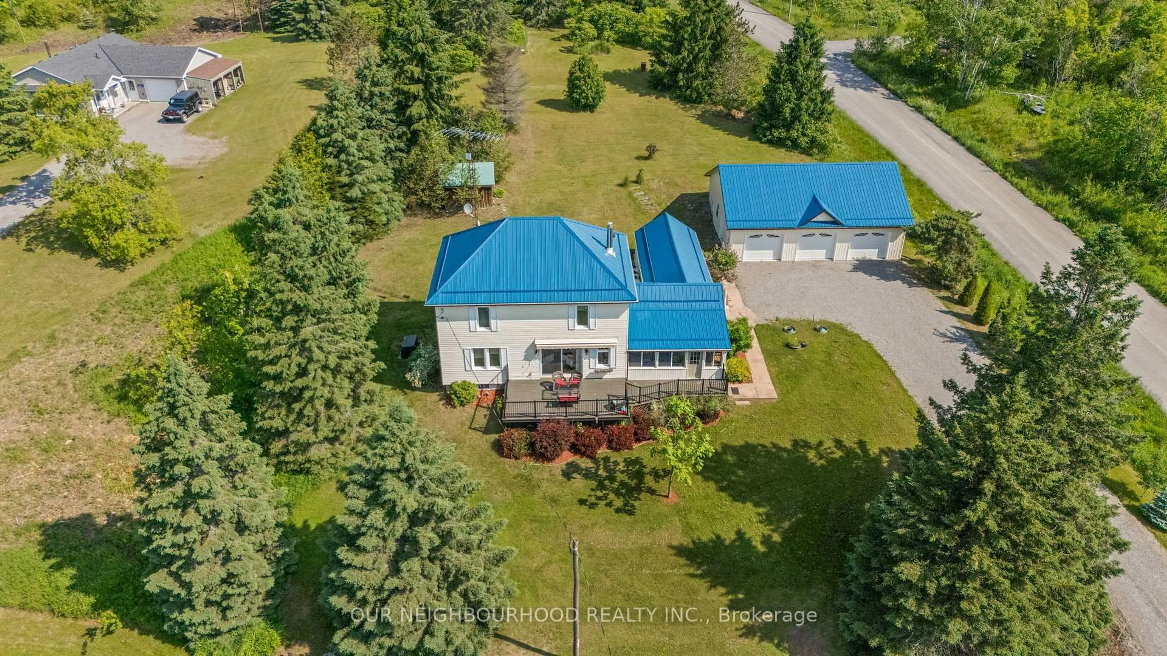 A pic from outside/outdoor area/front of a property/back of a property/a pic from drone, unknown for 344 Concession Rd 3, Trent Hills Ontario K0K 3K0