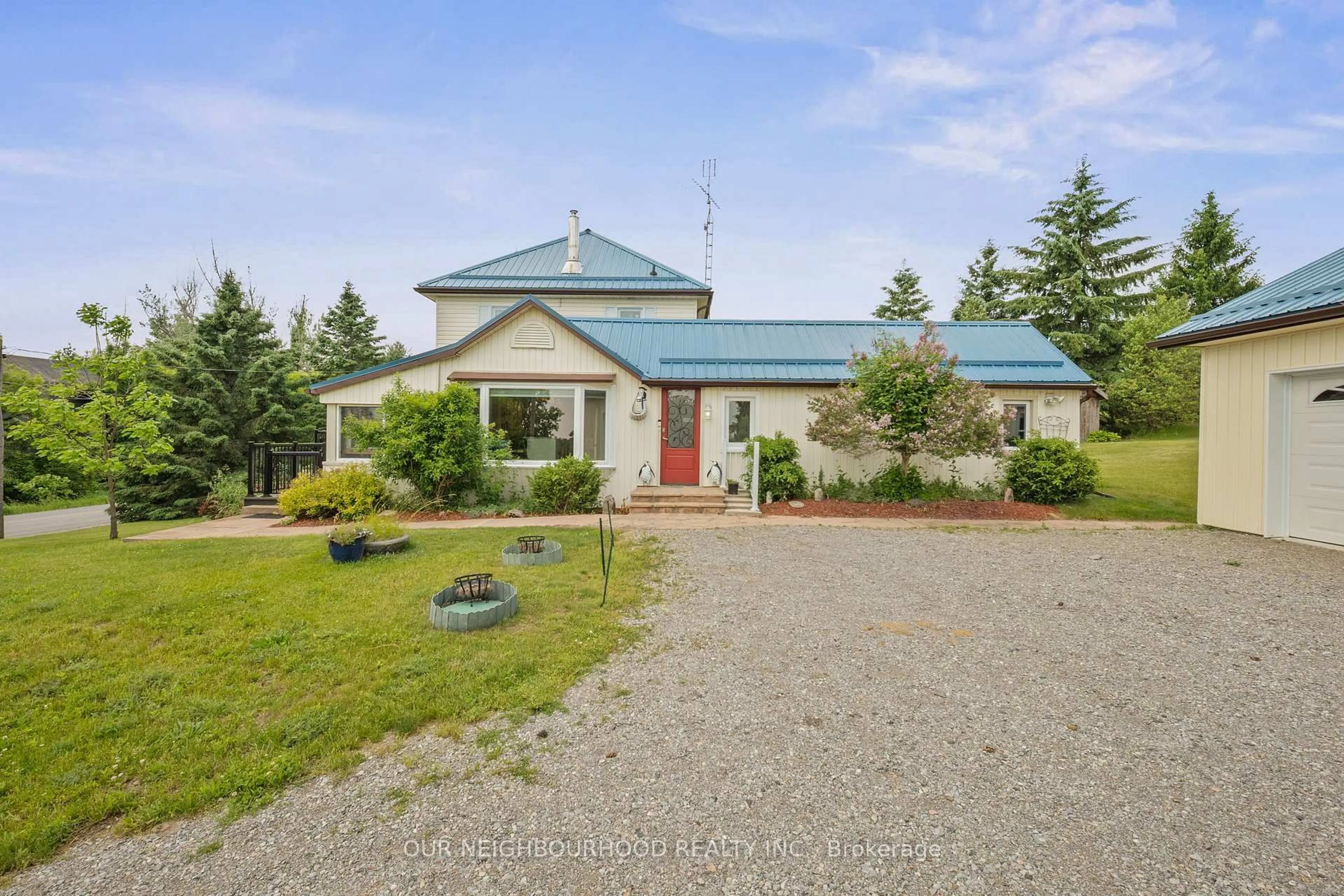A pic from outside/outdoor area/front of a property/back of a property/a pic from drone, building for 344 Concession Rd 3, Trent Hills Ontario K0K 3K0