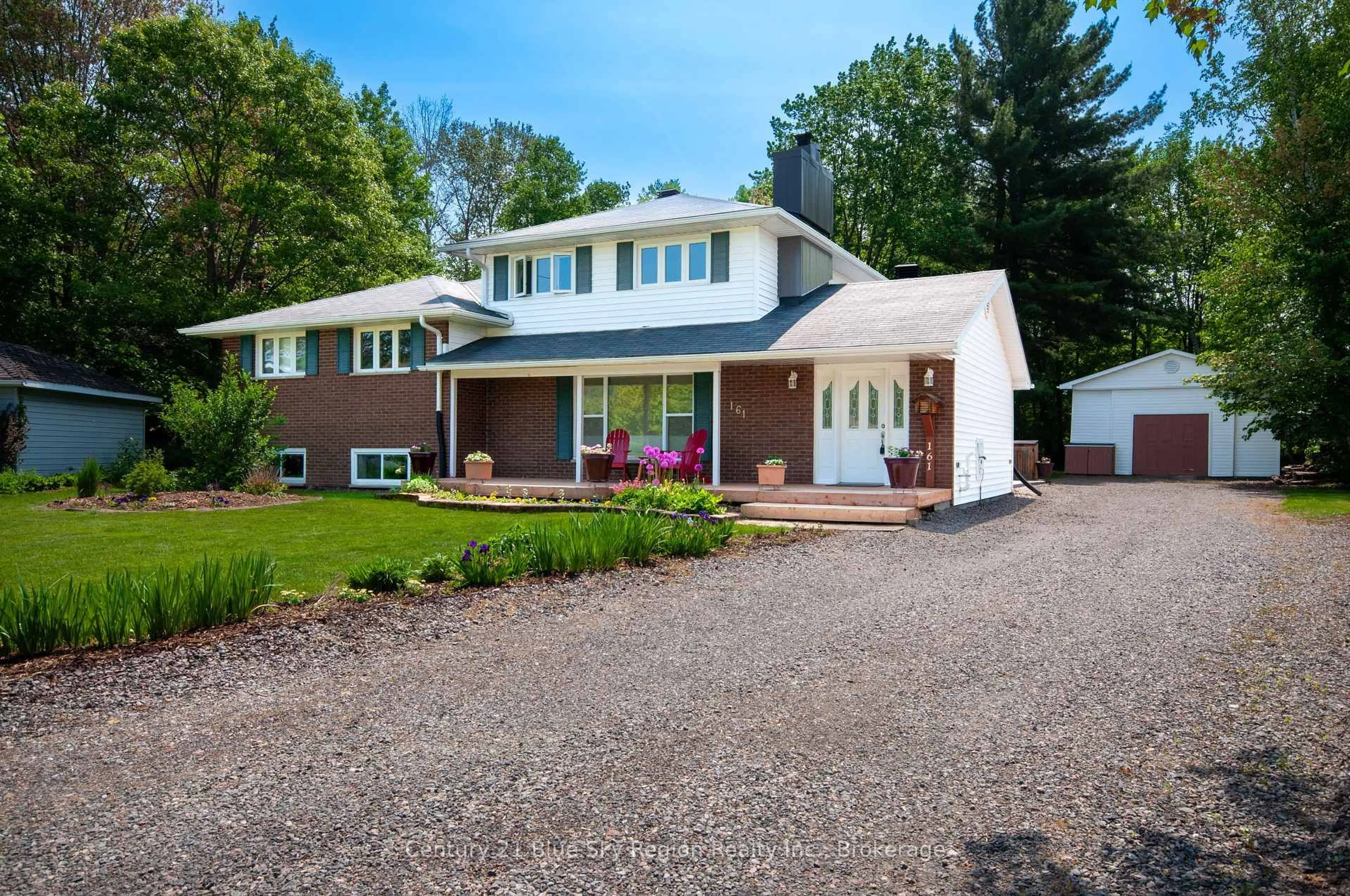 Home with brick exterior material, street for 161 Carlo Cres, North Bay Ontario P1B 8A9