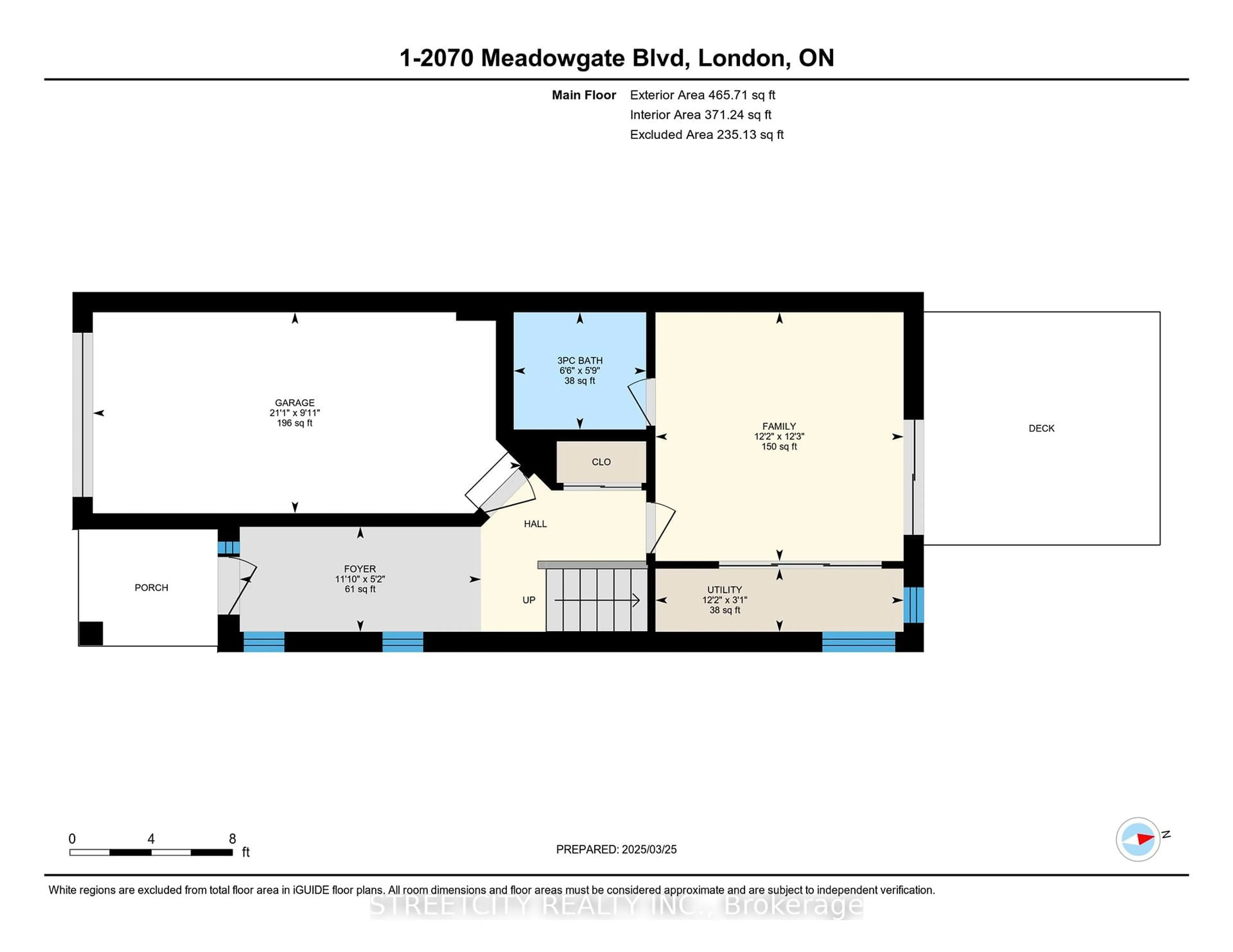 Floor plan for 2070 Meadowgate Blvd #1, London South Ontario N6M 0H5