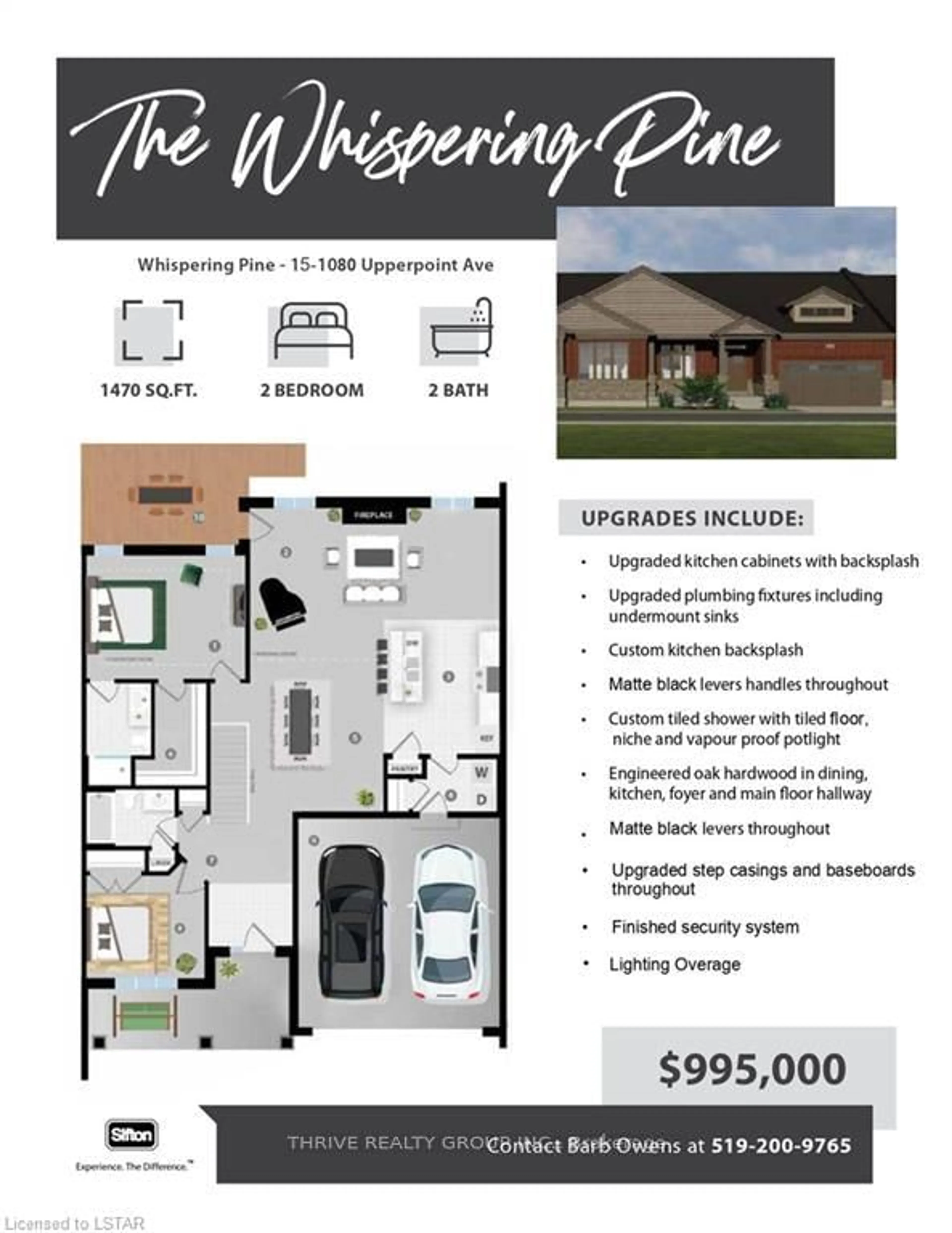 Floor plan for 1080 Upperpoint Ave #15, London South Ontario N6K 4M9