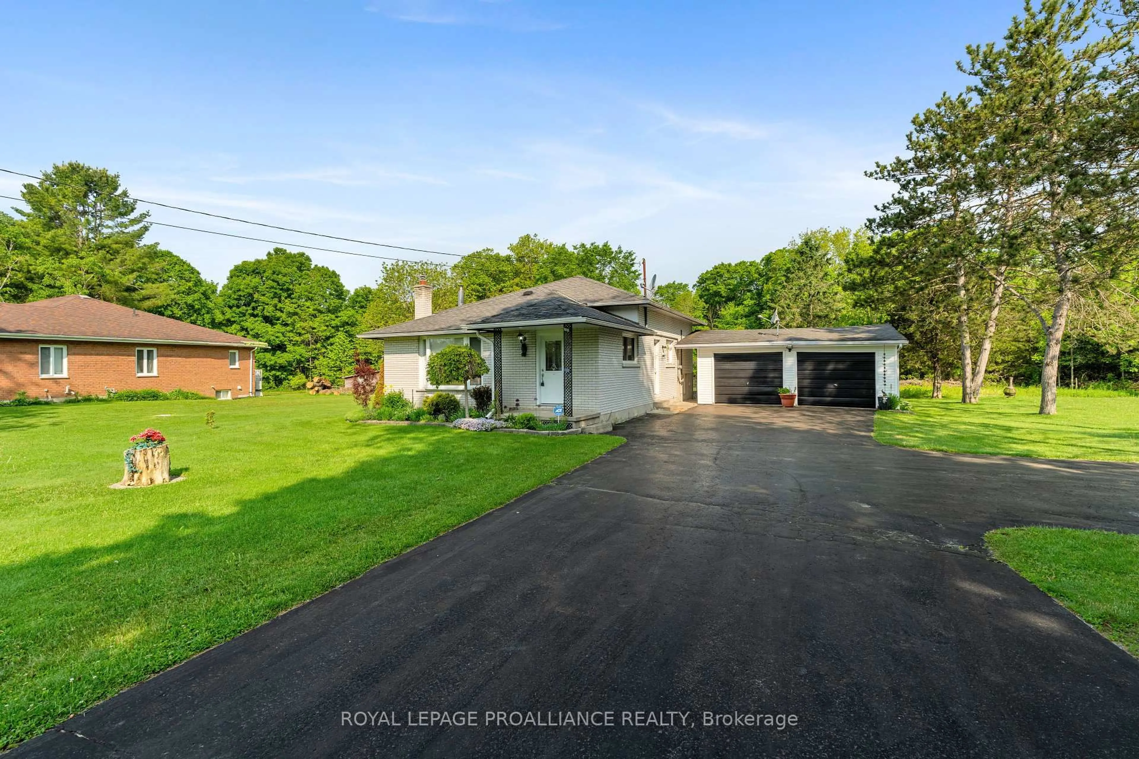 A pic from outside/outdoor area/front of a property/back of a property/a pic from drone, street for 109 Old Madoc Rd, Quinte West Ontario K0K 2B0