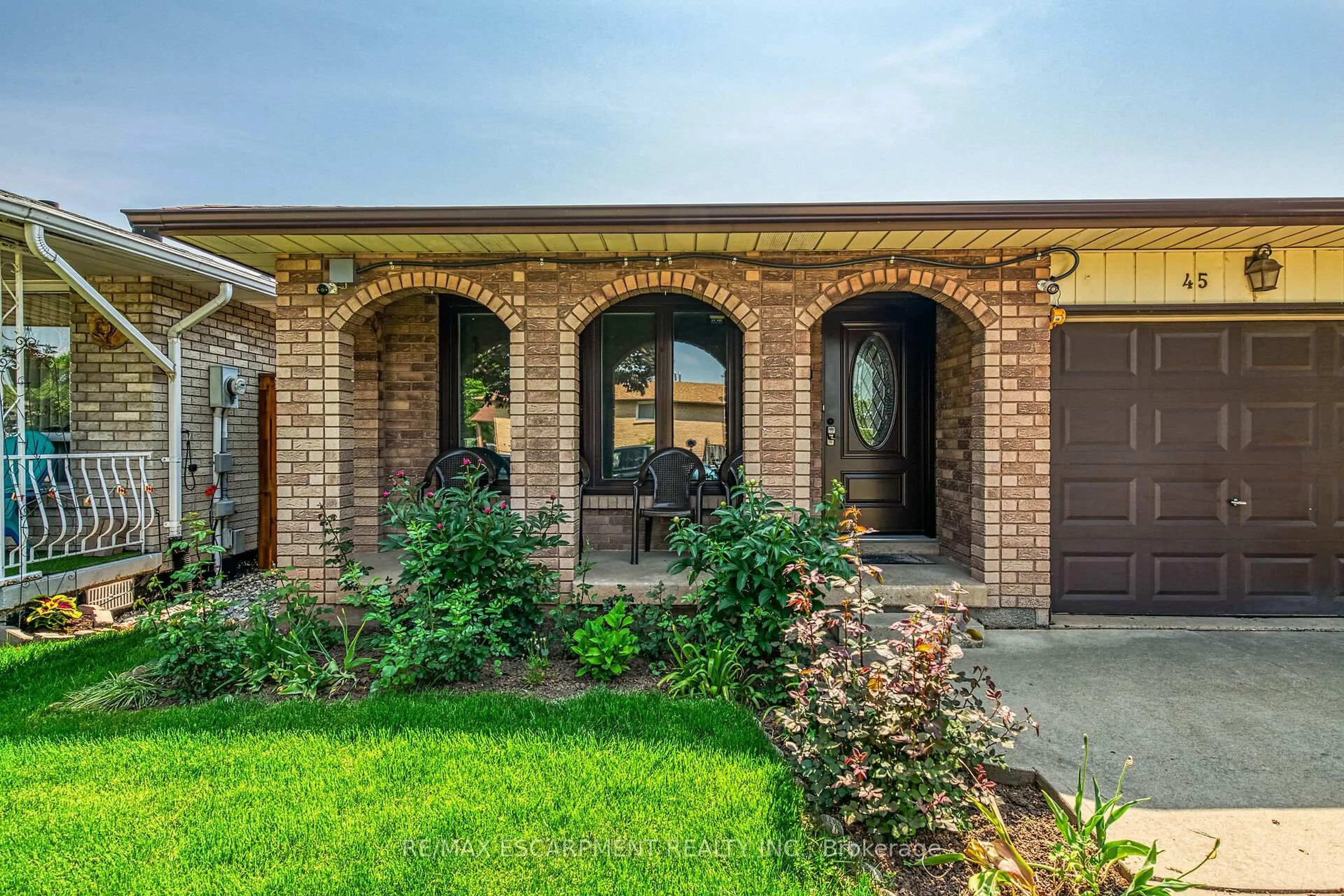 Home with brick exterior material, street for 45 Juniper Dr, Hamilton Ontario L8E 4C7