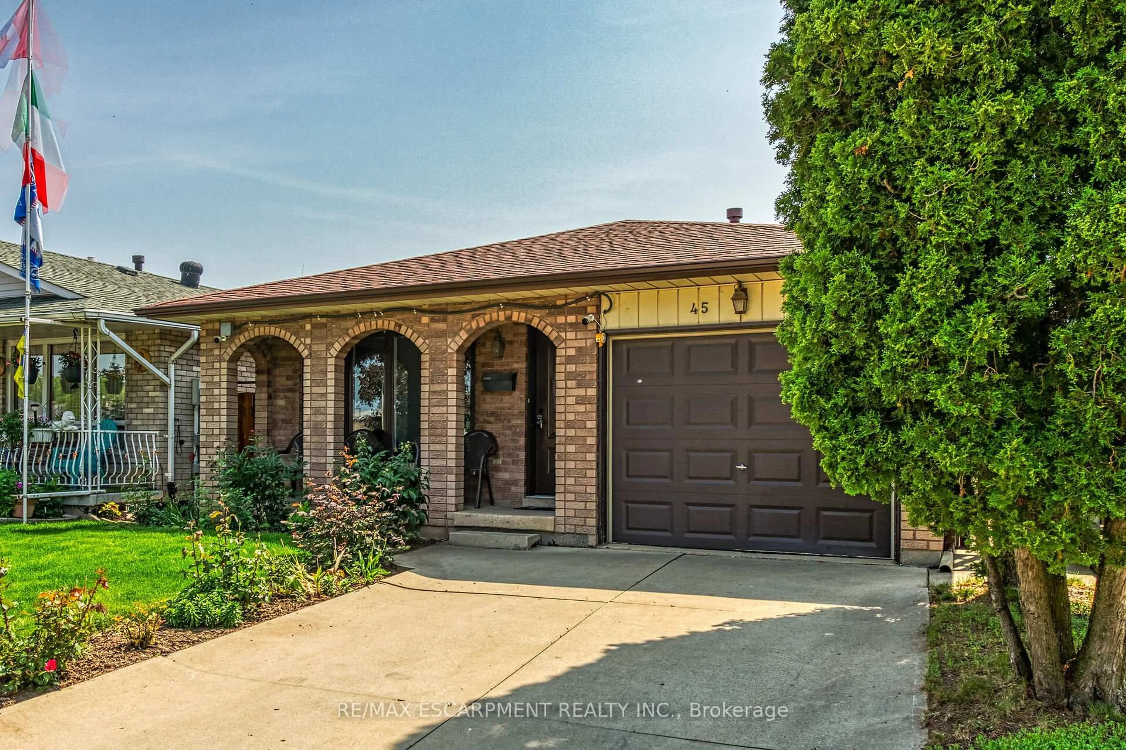 Home with brick exterior material, street for 45 Juniper Dr, Hamilton Ontario L8E 4C7