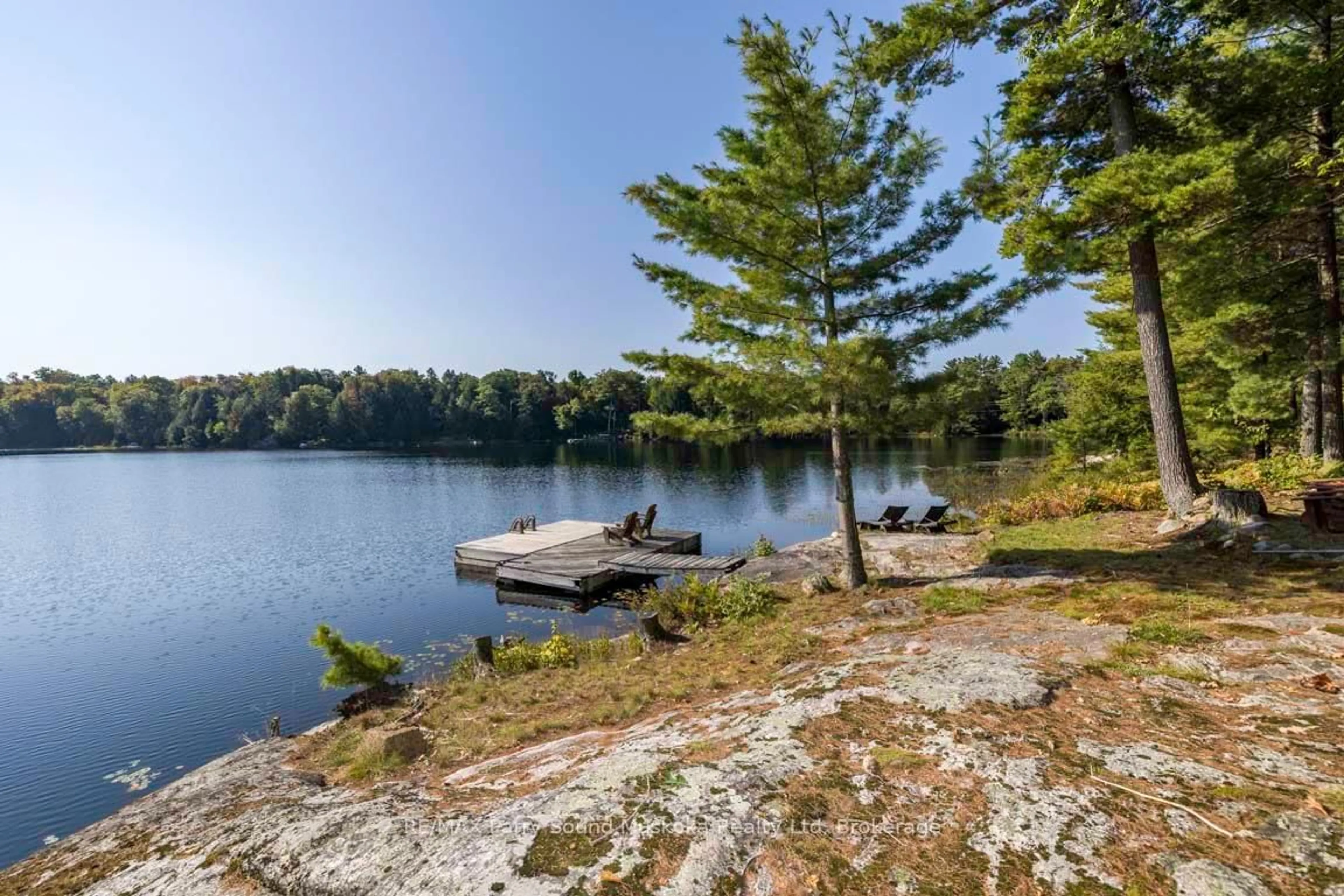 Patio, water/lake/river/ocean view for 57 10th Concession Rd, Seguin Ontario P2A 2W8