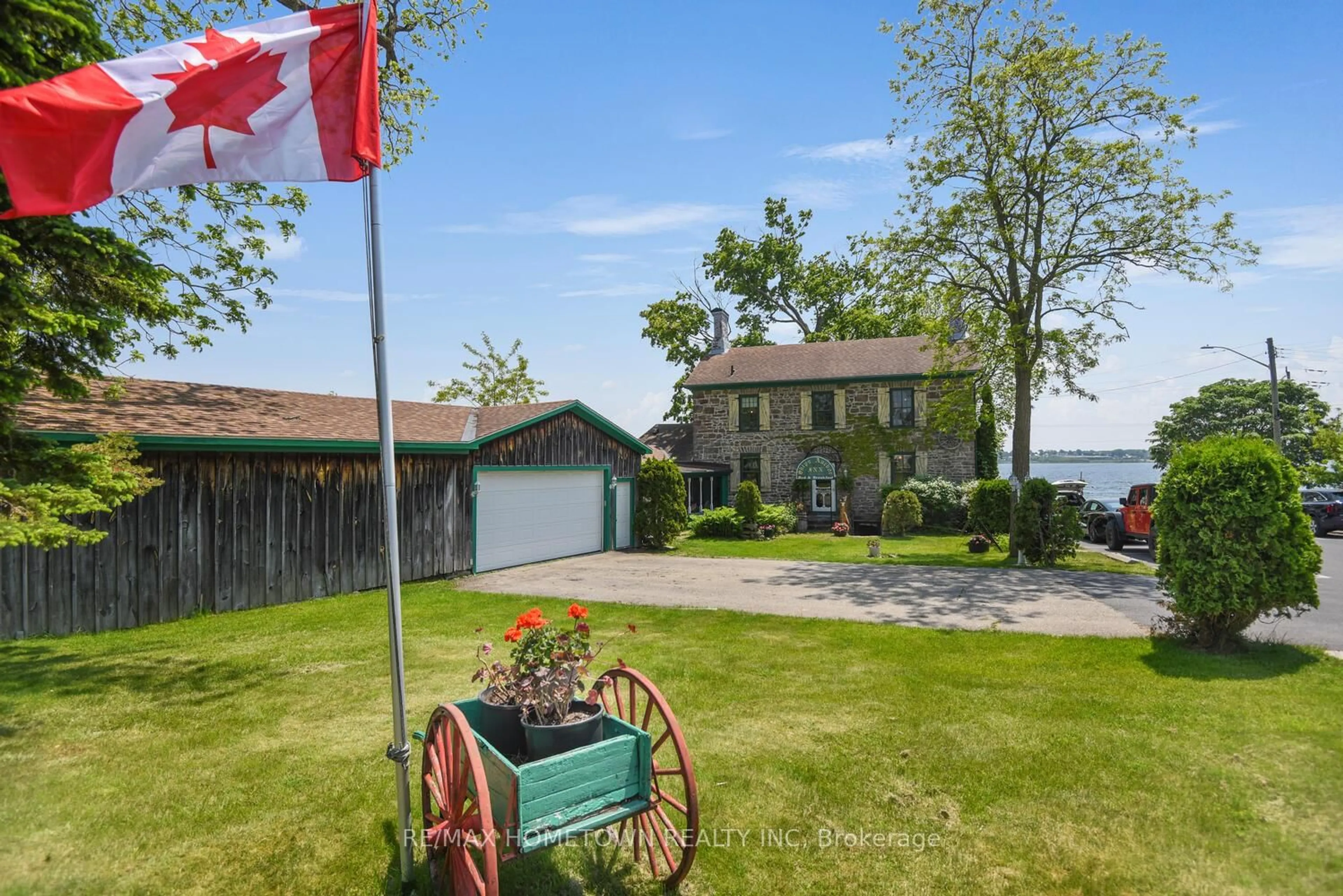 Patio, water/lake/river/ocean view for 495 King St, Prescott Ontario K0E 1T0