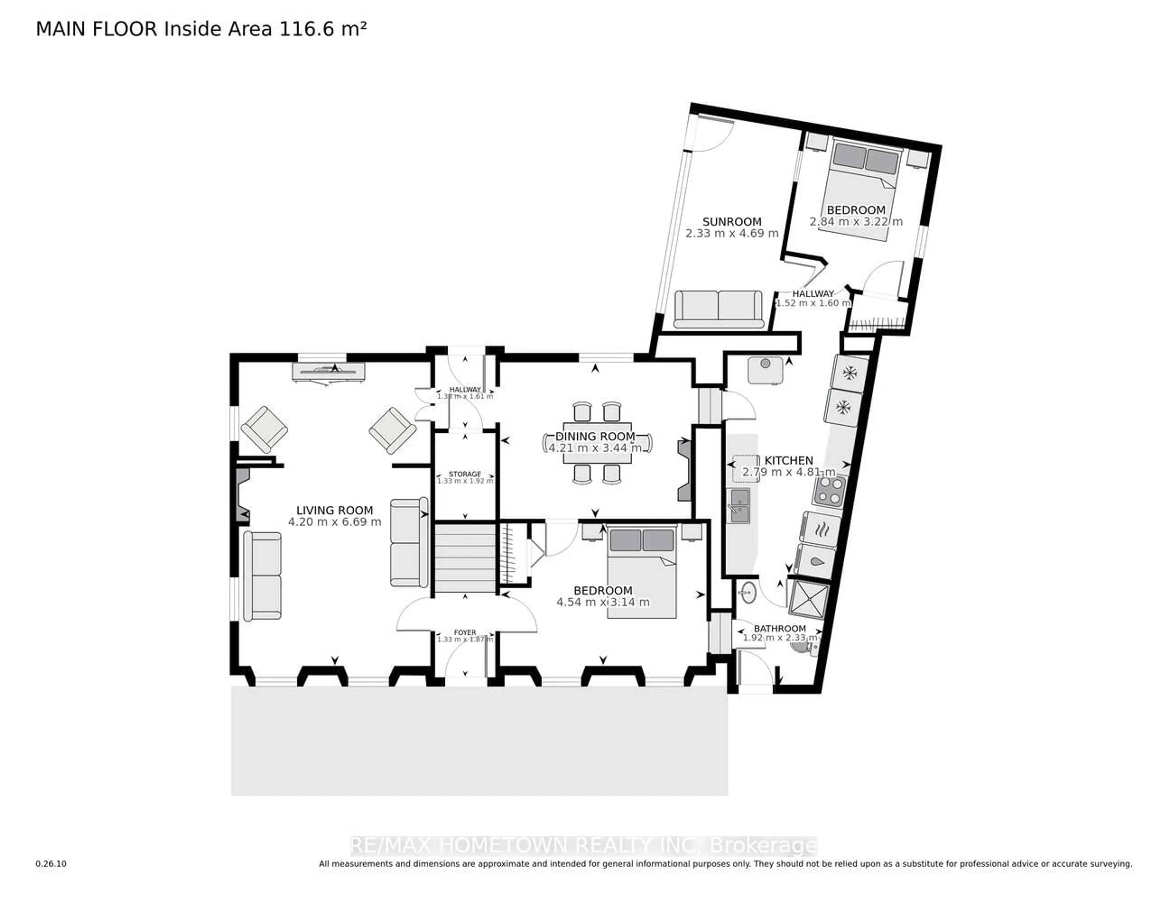 Floor plan for 495 King St, Prescott Ontario K0E 1T0