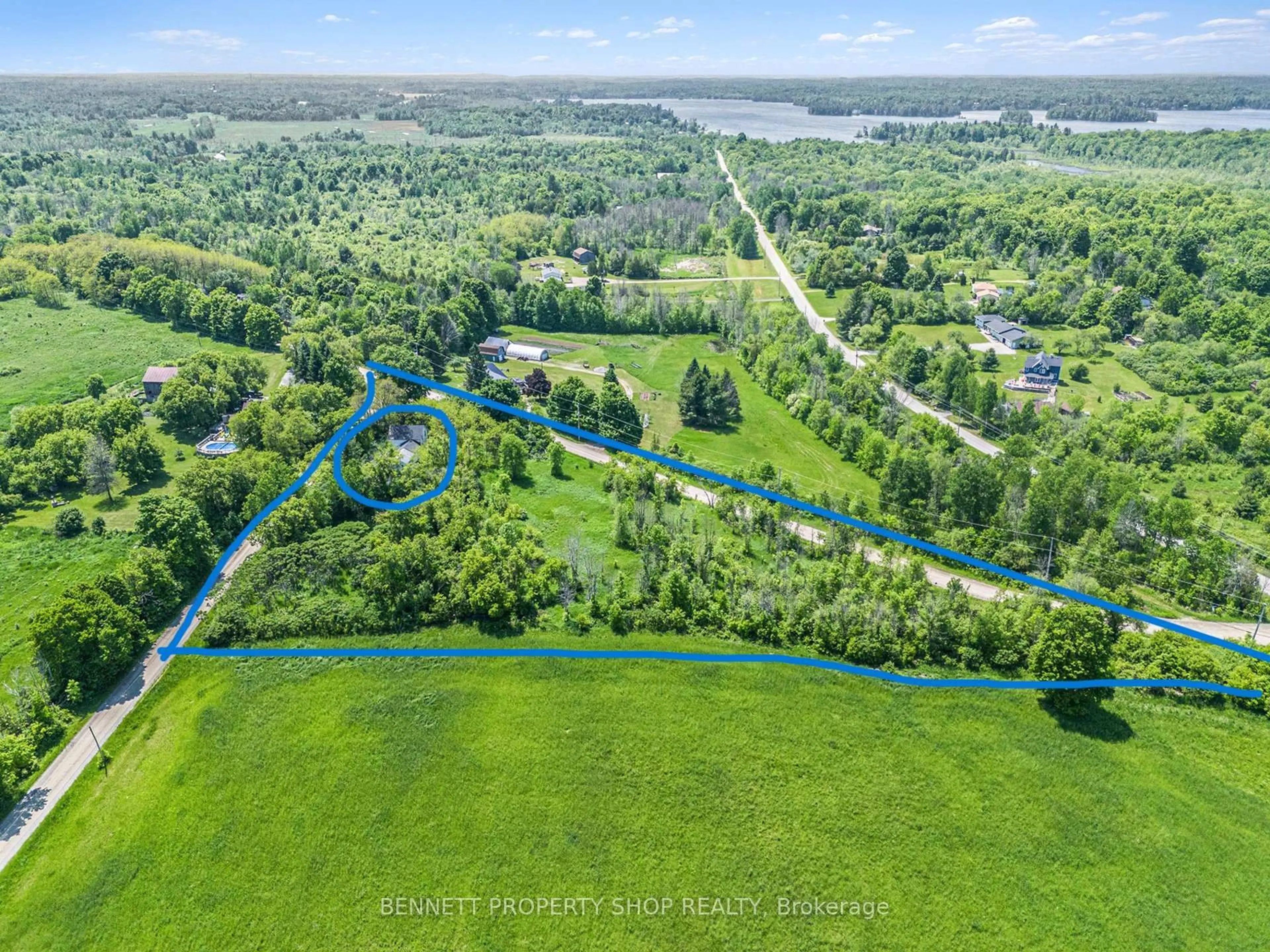 A pic from outside/outdoor area/front of a property/back of a property/a pic from drone, water/lake/river/ocean view for 30 Kitley S Elmsley Townline Rd, Rideau Lakes Ontario K0G 1L0