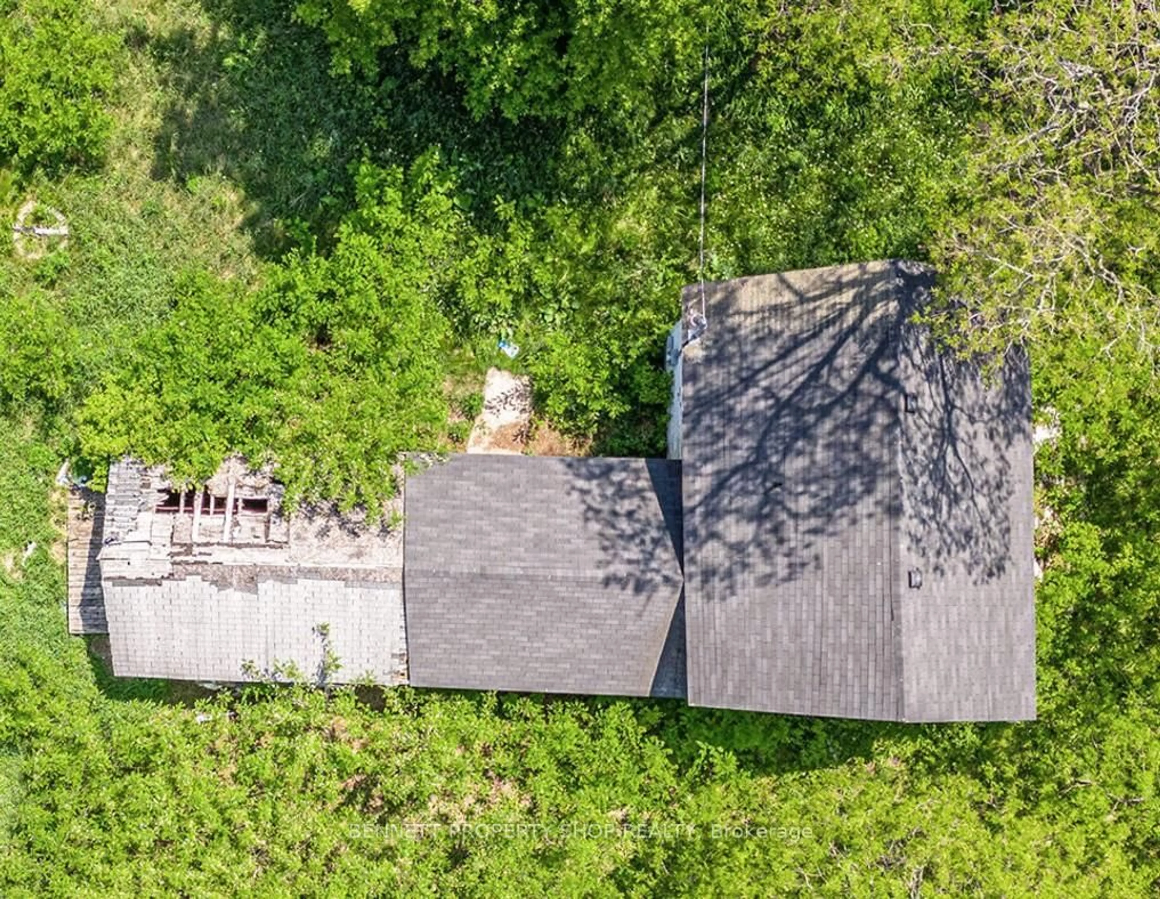 A pic from outside/outdoor area/front of a property/back of a property/a pic from drone, forest/trees view for 30 Kitley S Elmsley Townline Rd, Rideau Lakes Ontario K0G 1L0