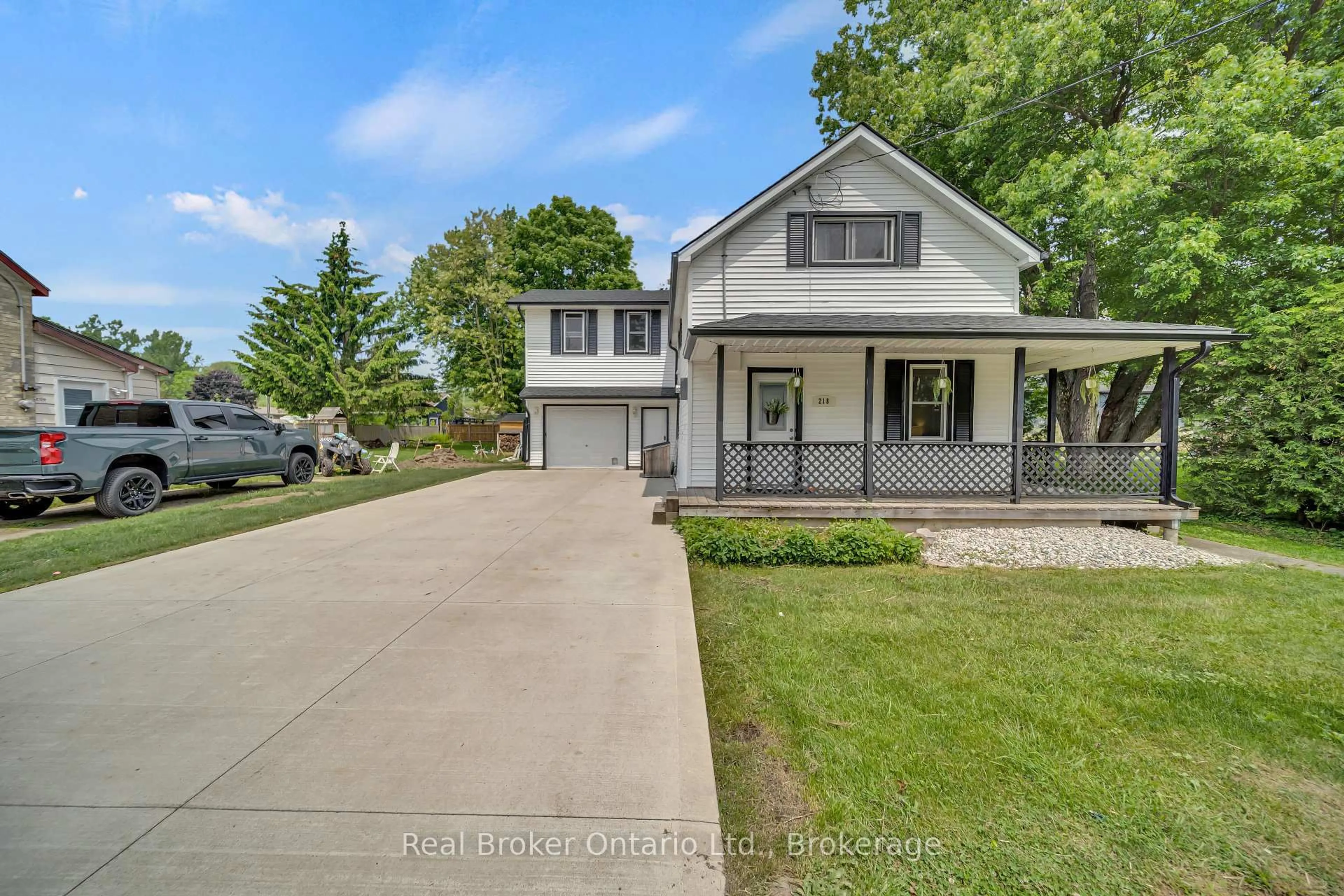 A pic from outside/outdoor area/front of a property/back of a property/a pic from drone, street for 218 Cambridge St, Arran-Elderslie Ontario N0G 2N0