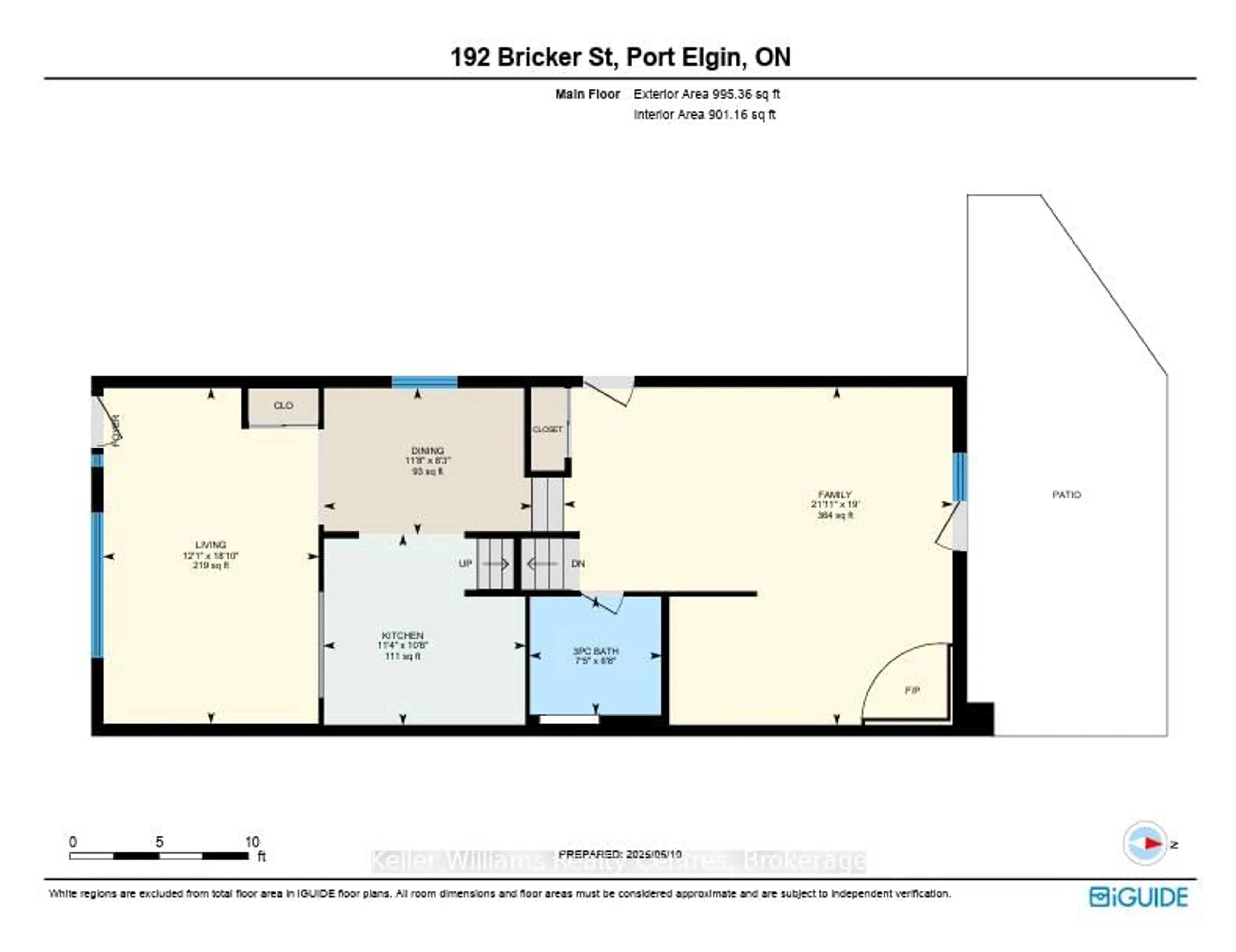 Floor plan for 192 Bricker St, Saugeen Shores Ontario N0H 2C1
