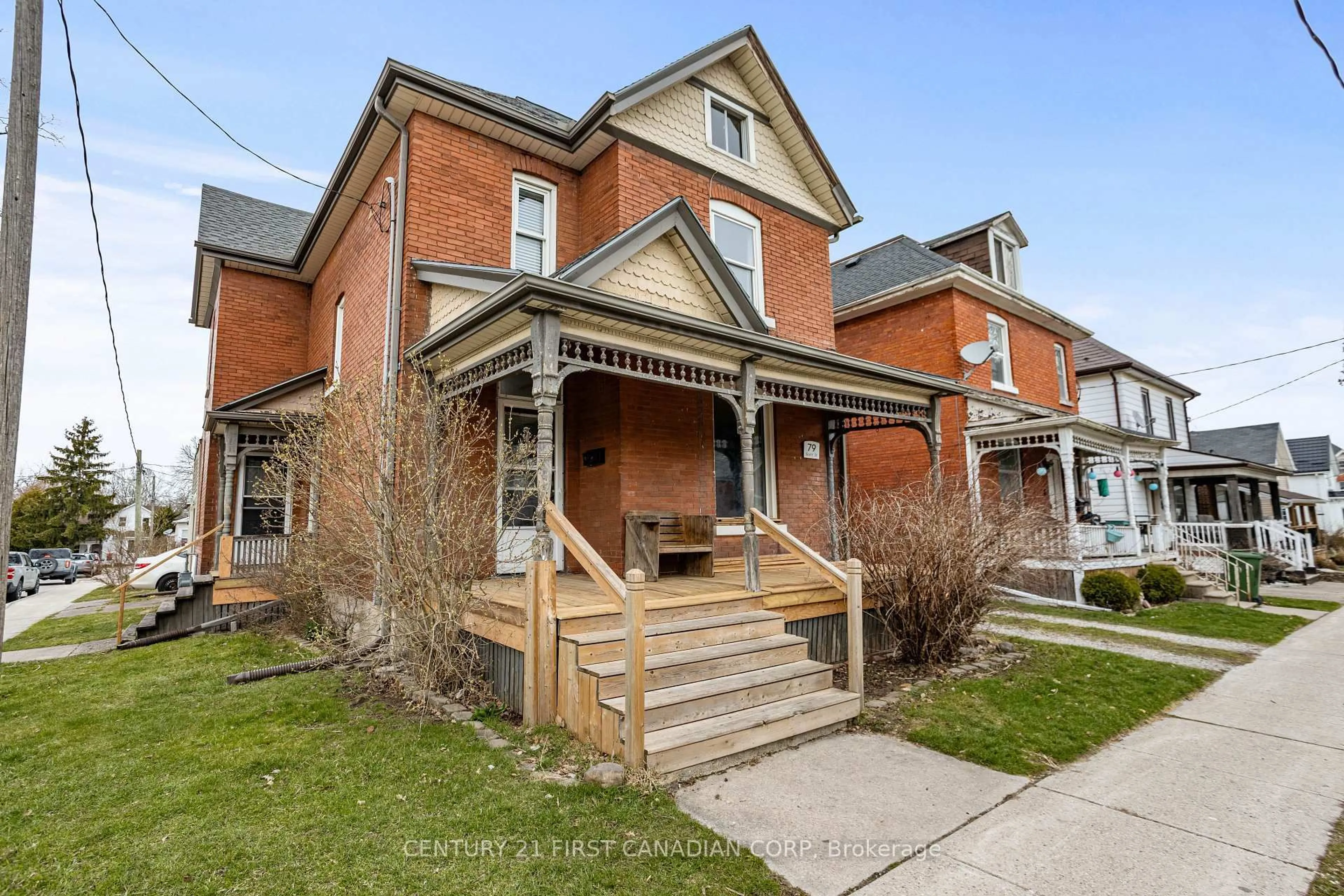 Home with brick exterior material, street for 79 Scott St, St. Thomas Ontario N5P 1L1