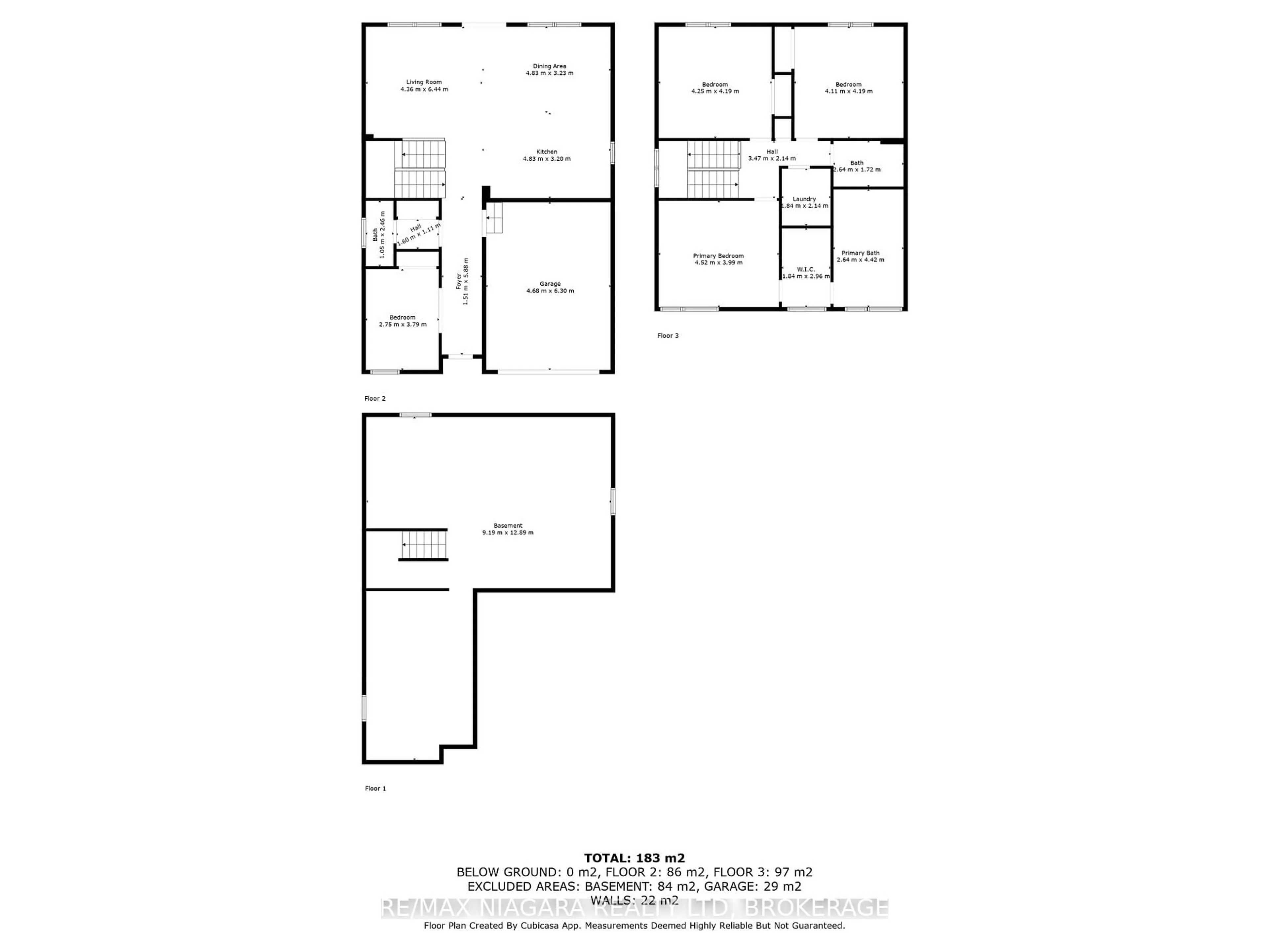 Floor plan for 136 HODGKINS Ave, Thorold Ontario L2V 1M1