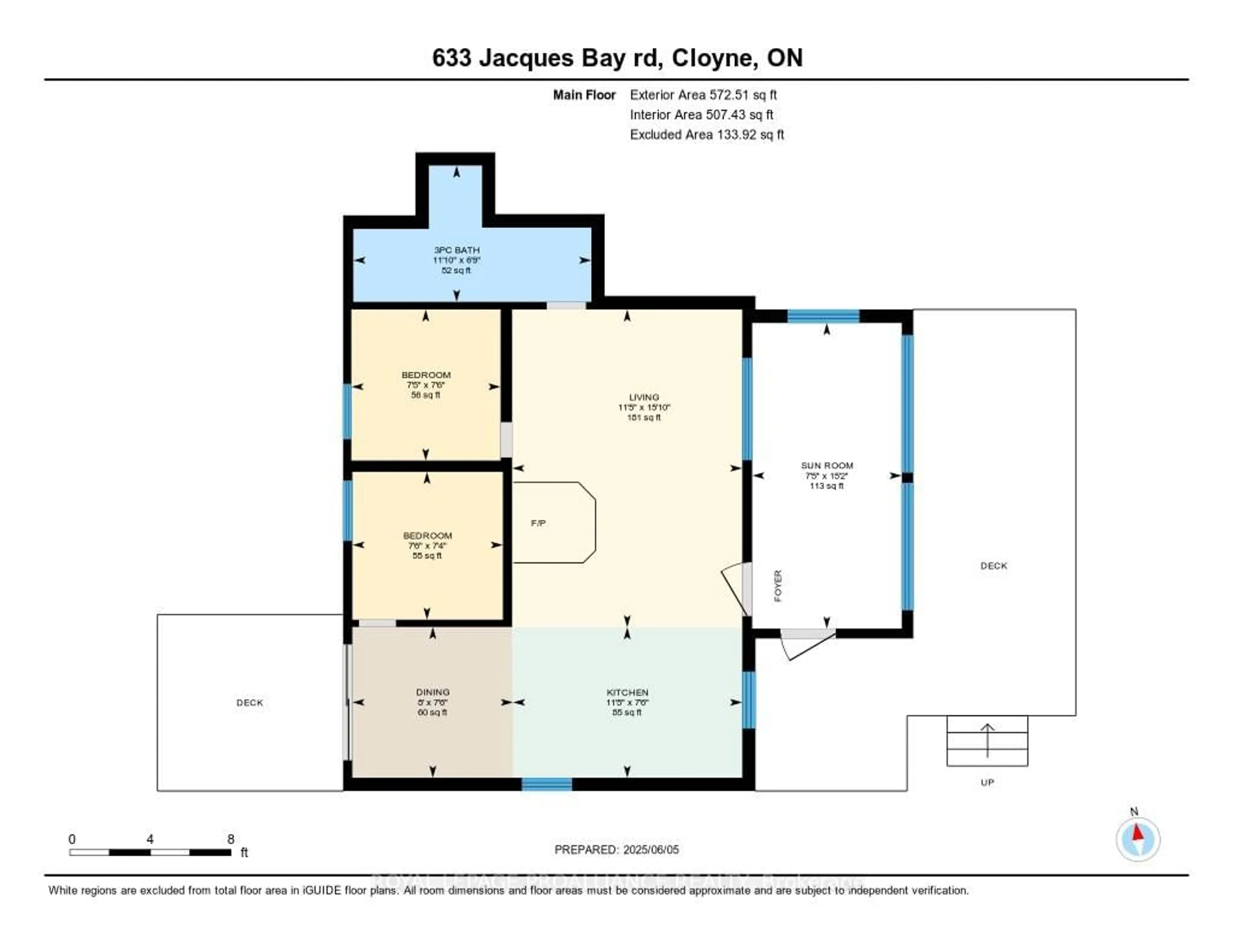 Floor plan for 633 Jacques Bay Rd, Cloyne Ontario K0H 1K0