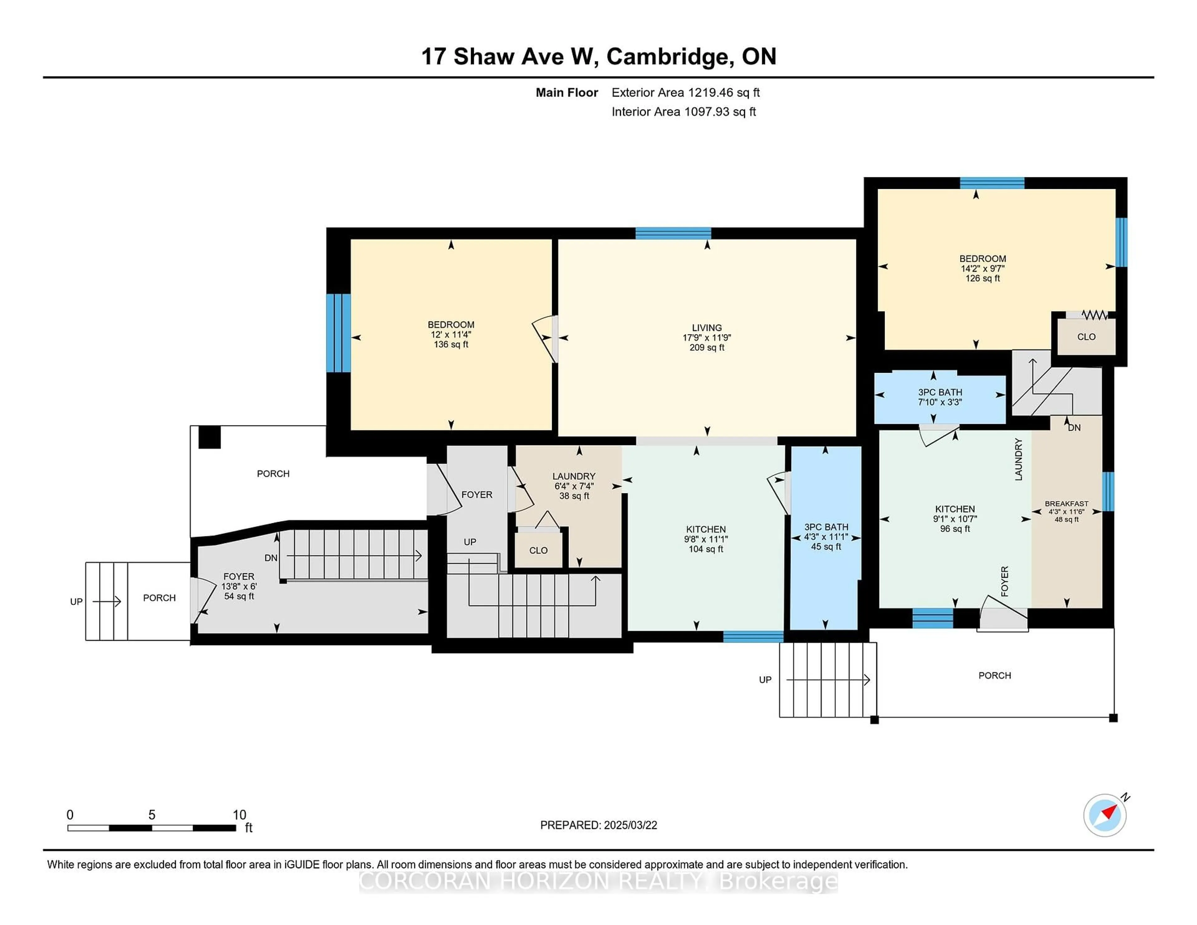 Floor plan for 17 Shaw Ave, Cambridge Ontario N3C 1E3