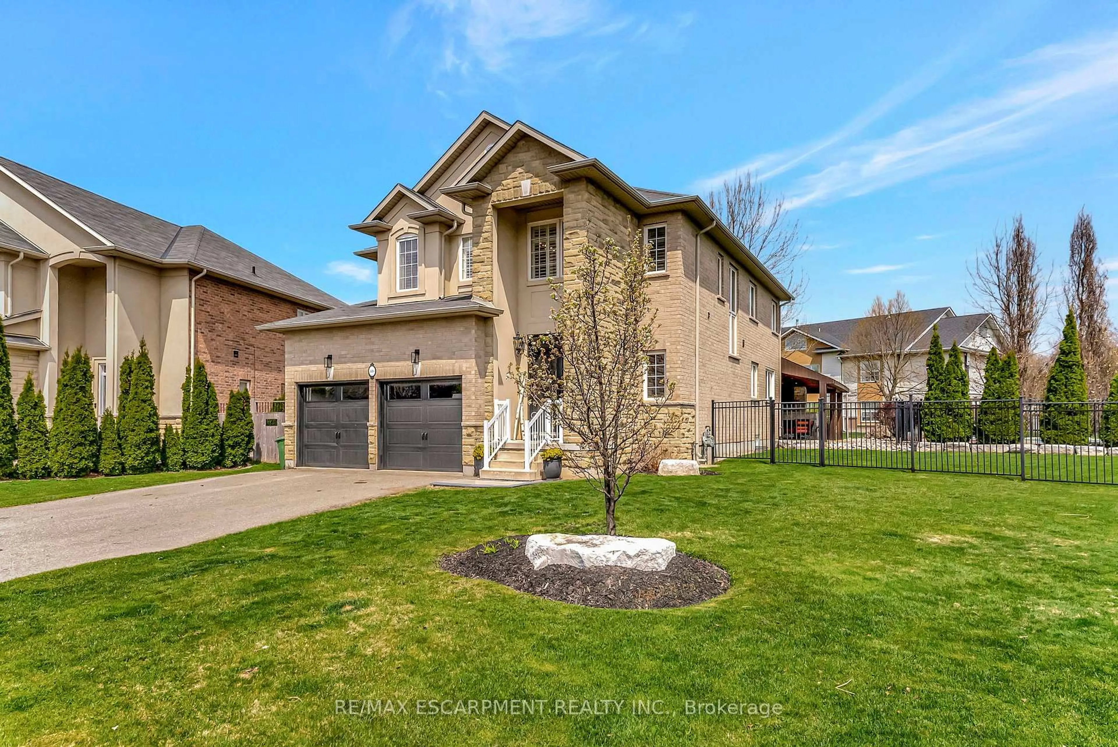 Home with brick exterior material, street for 349 Valridge Dr, Hamilton Ontario L9G 0B1