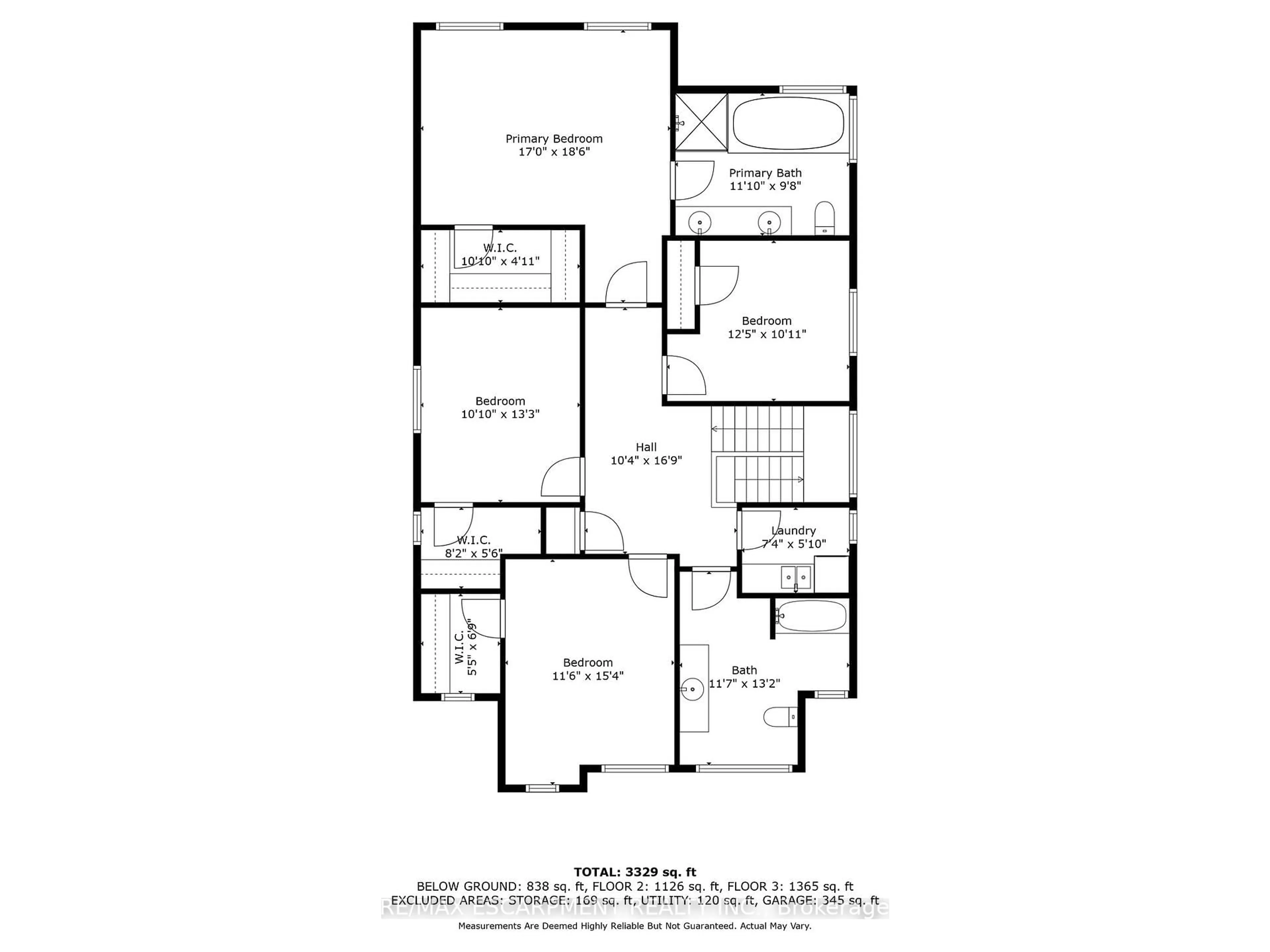 Floor plan for 349 Valridge Dr, Hamilton Ontario L9G 0B1
