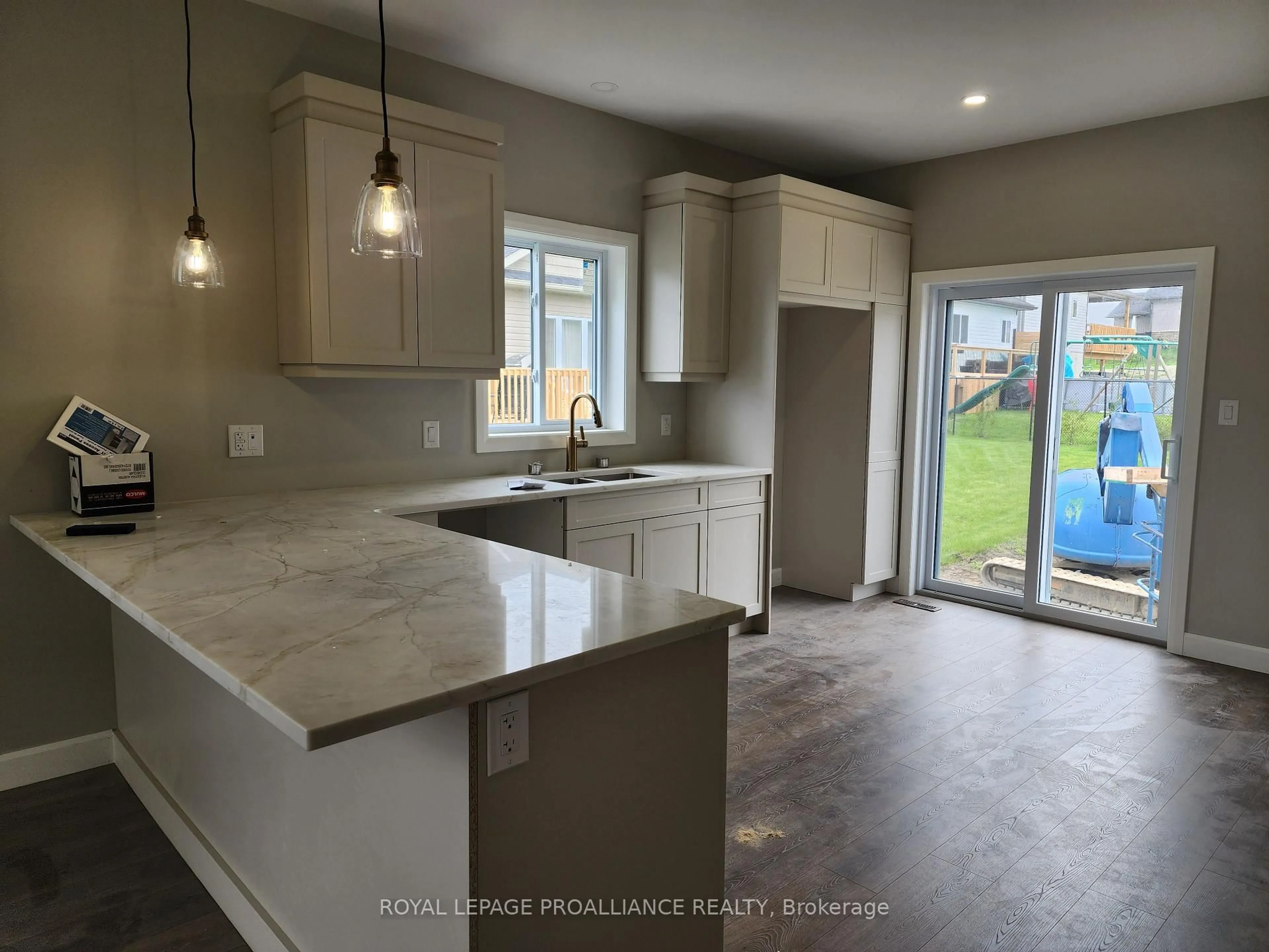Open concept kitchen, ceramic/tile floor for 14 Cedarwood St, Hastings Ontario K0K 2C0