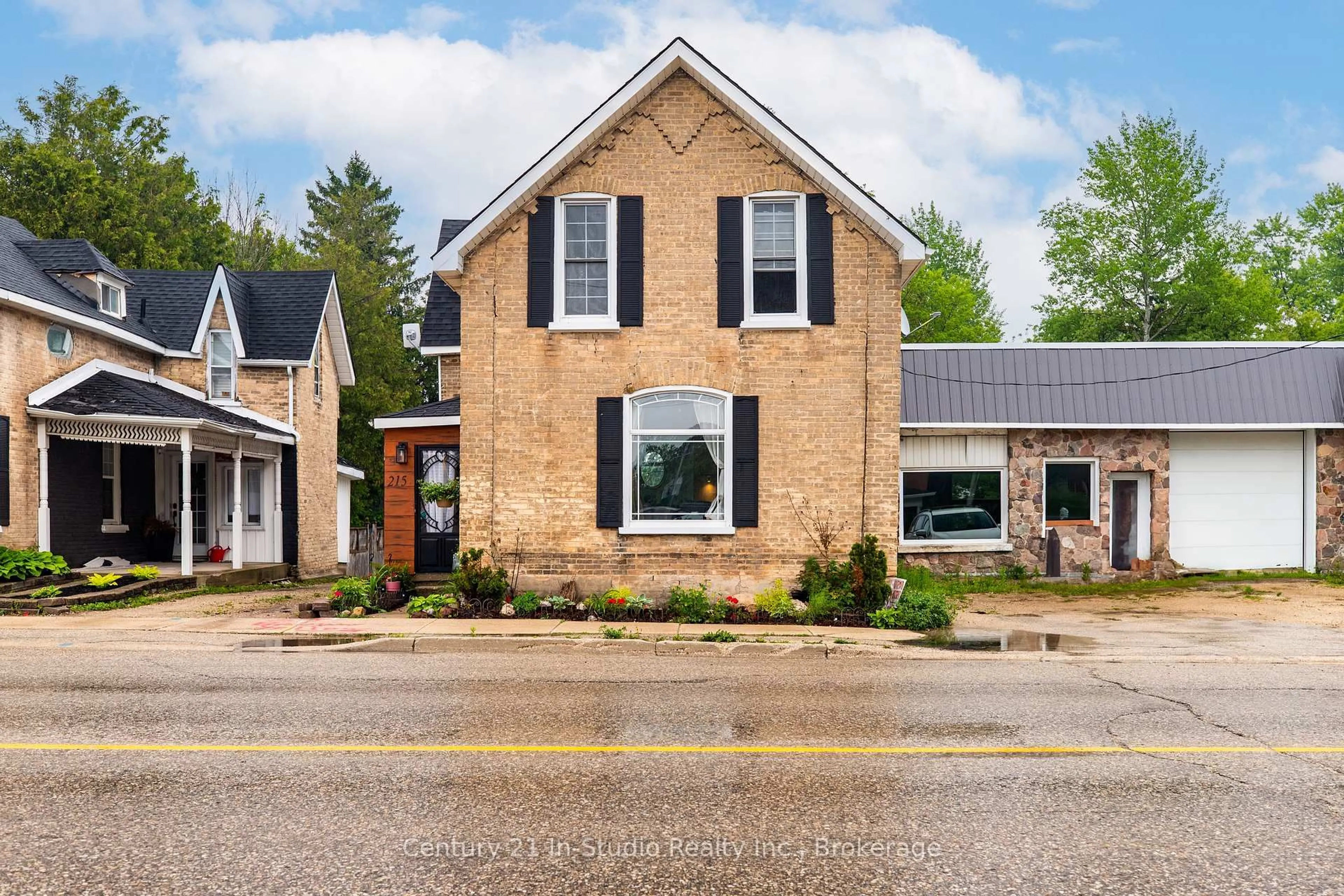 Home with brick exterior material, street for 215 GARAFRAXA St, West Grey Ontario N0G 1R0