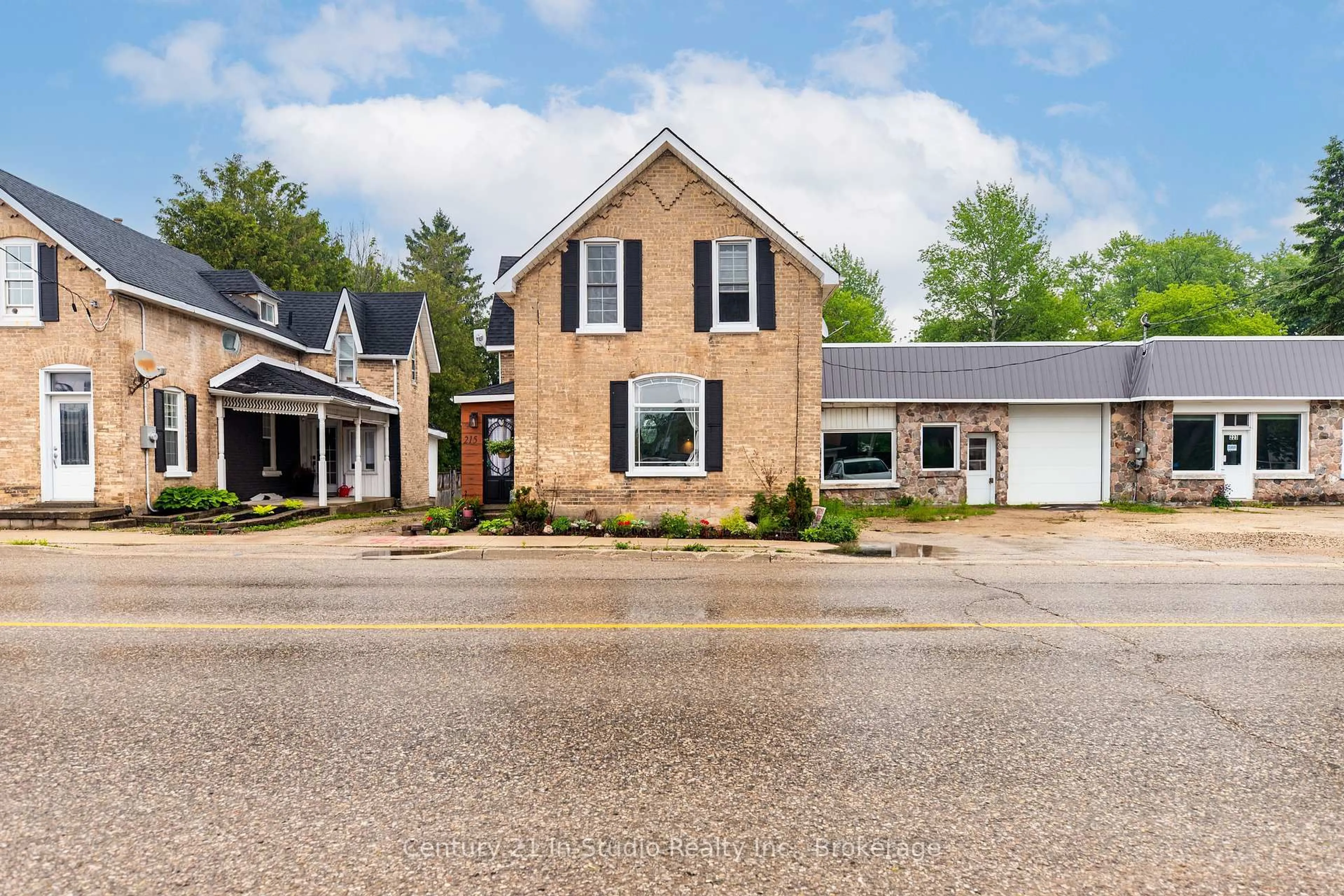 Home with brick exterior material, street for 215 GARAFRAXA St, West Grey Ontario N0G 1R0